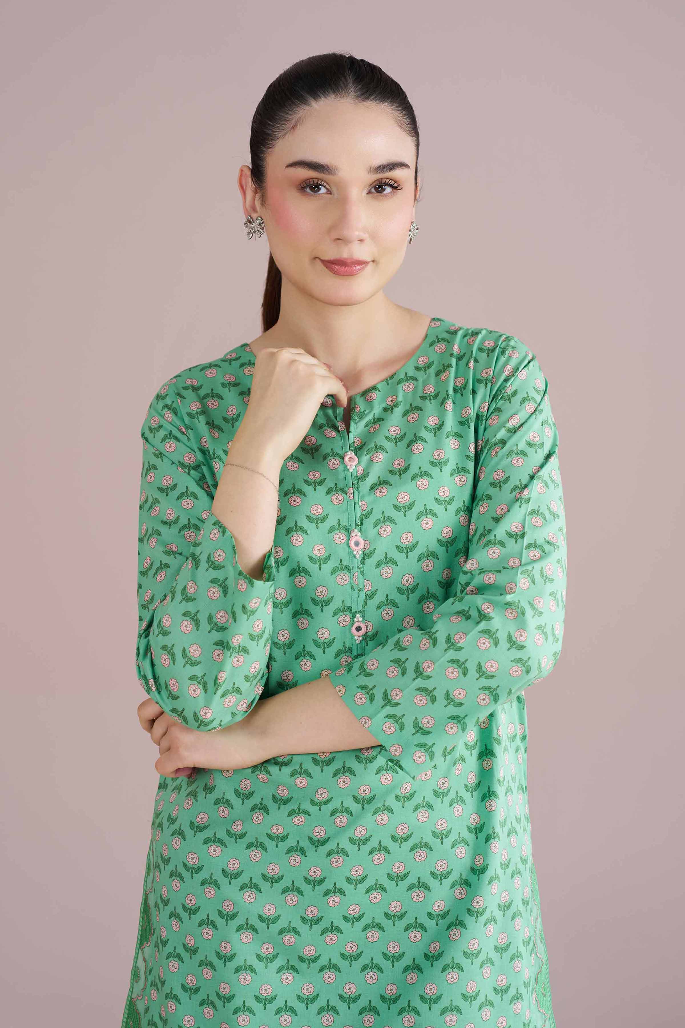 2 Piece - Printed Embroidered Suit - PE26-201 for Women - Pret Collection | Nishat | Shop Online