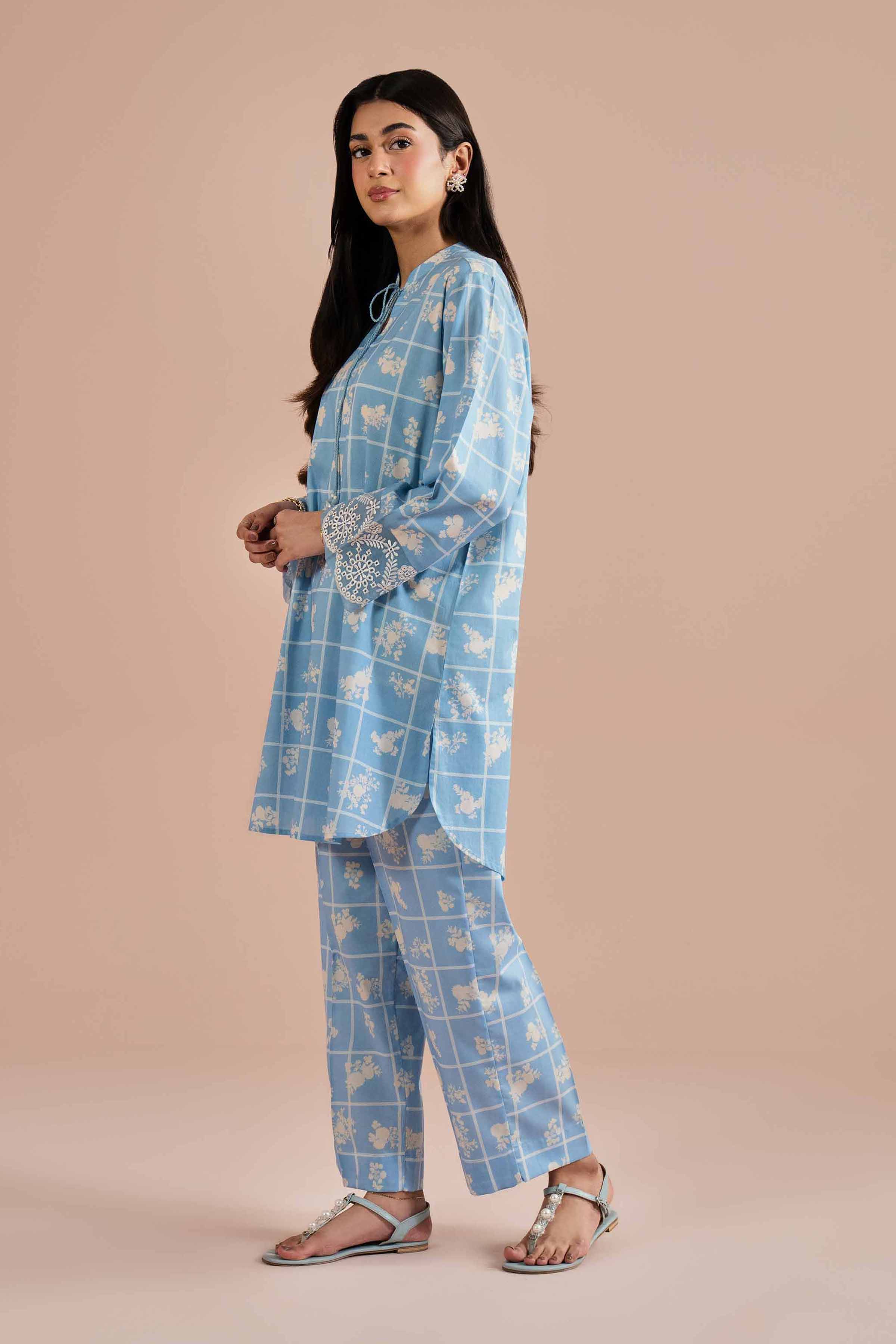 2 Piece - Printed Embroidered Suit - PE26-204 for Women - Pret Collection | Nishat | Shop Online