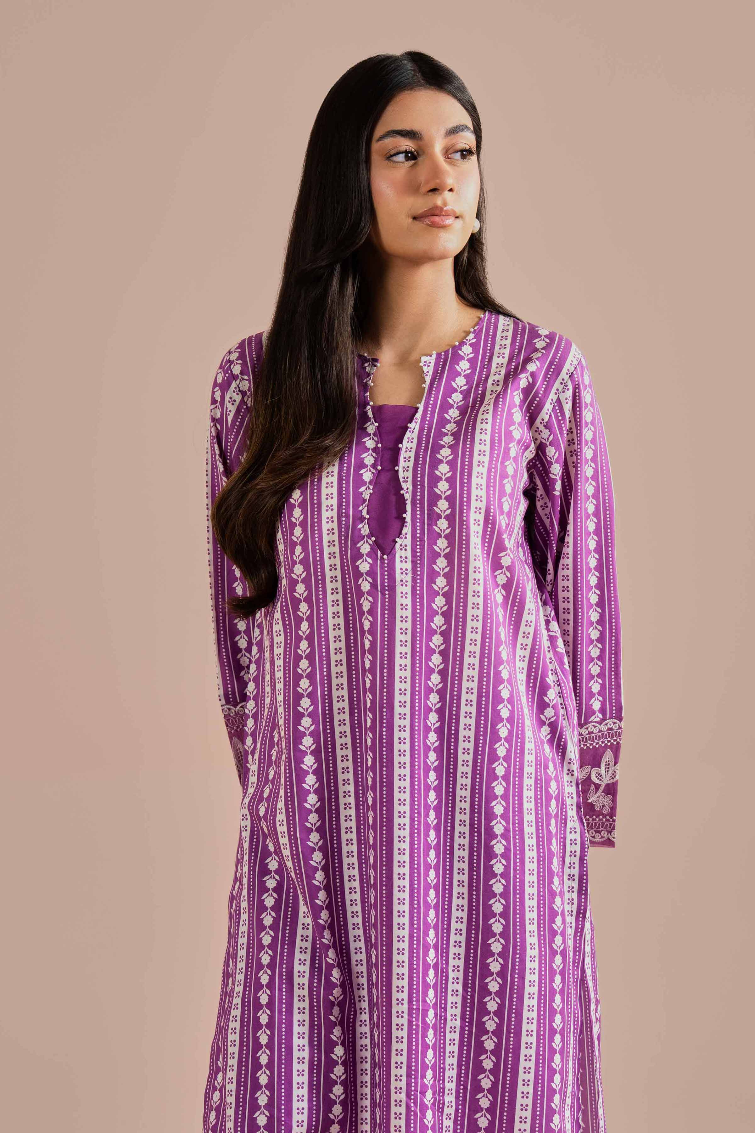 2 Piece - Printed Embroidered Suit - PE26-209 for Women - Pret Collection | Nishat | Shop Online