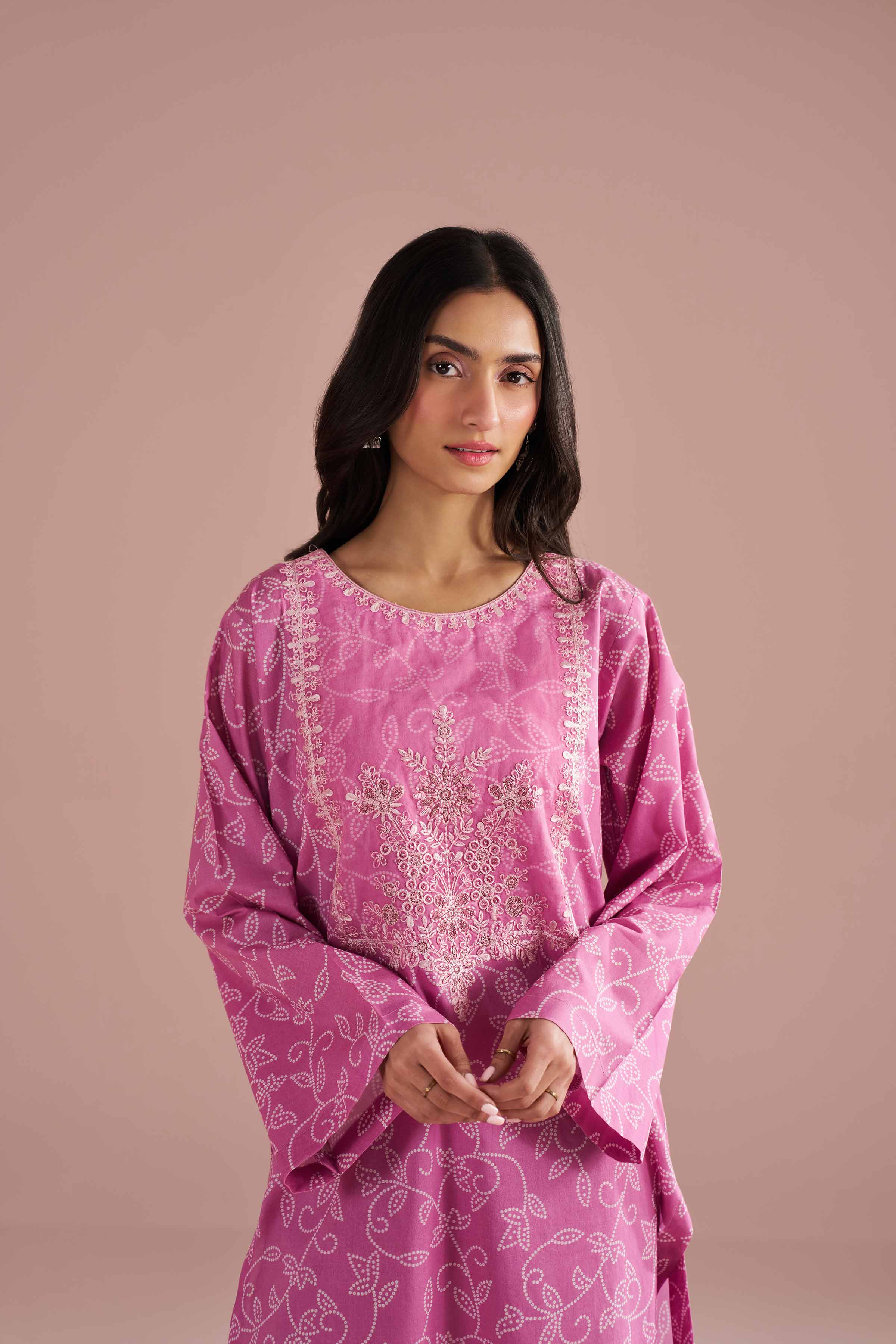 2 Piece - Printed Embroidered Suit - PE26-219 for Women - Pret Collection | Nishat | Shop Online