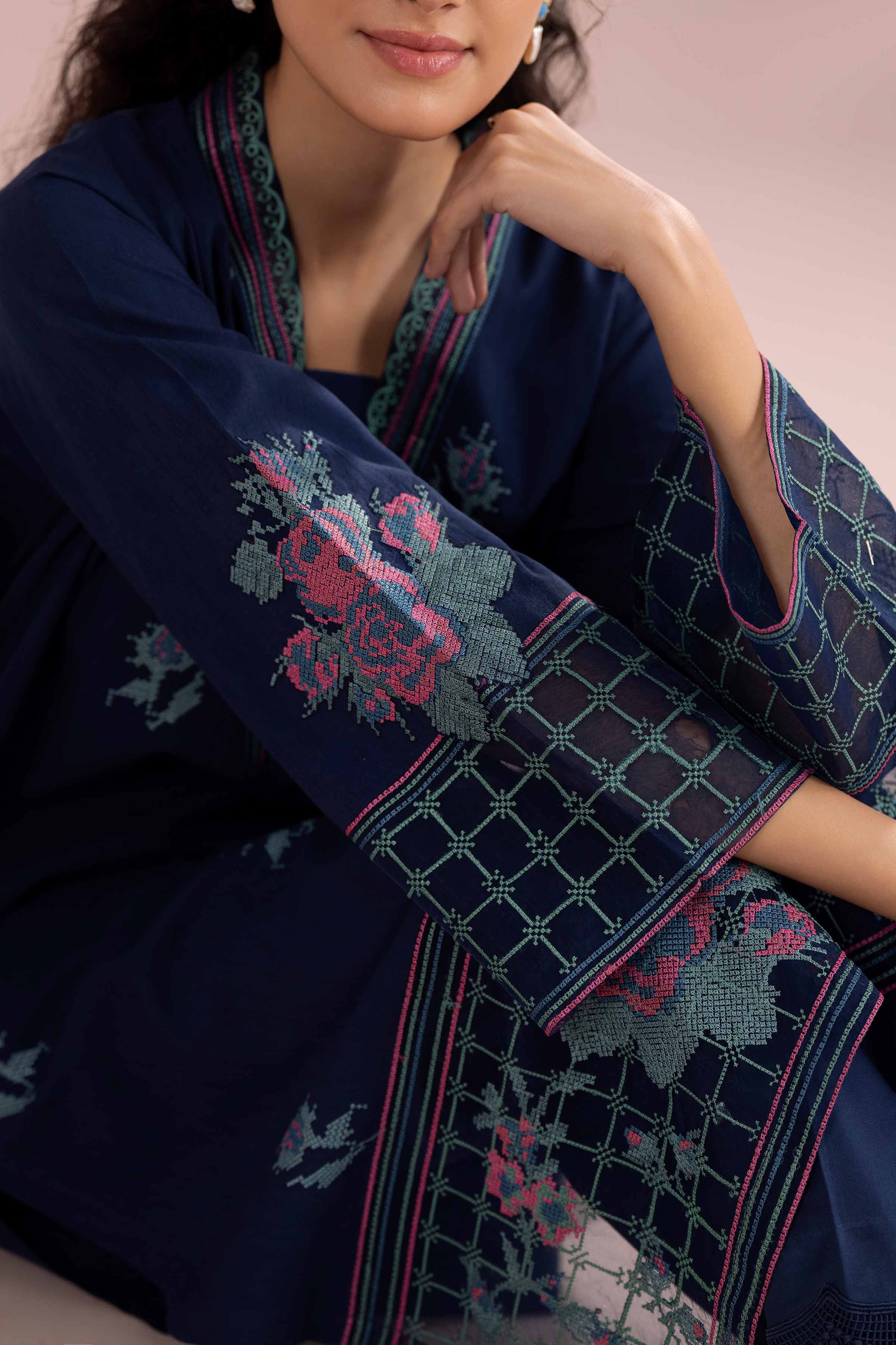 2 Piece - Embroidered Suit - PE26-230 for Women - Pret Collection | Nishat | Shop Online