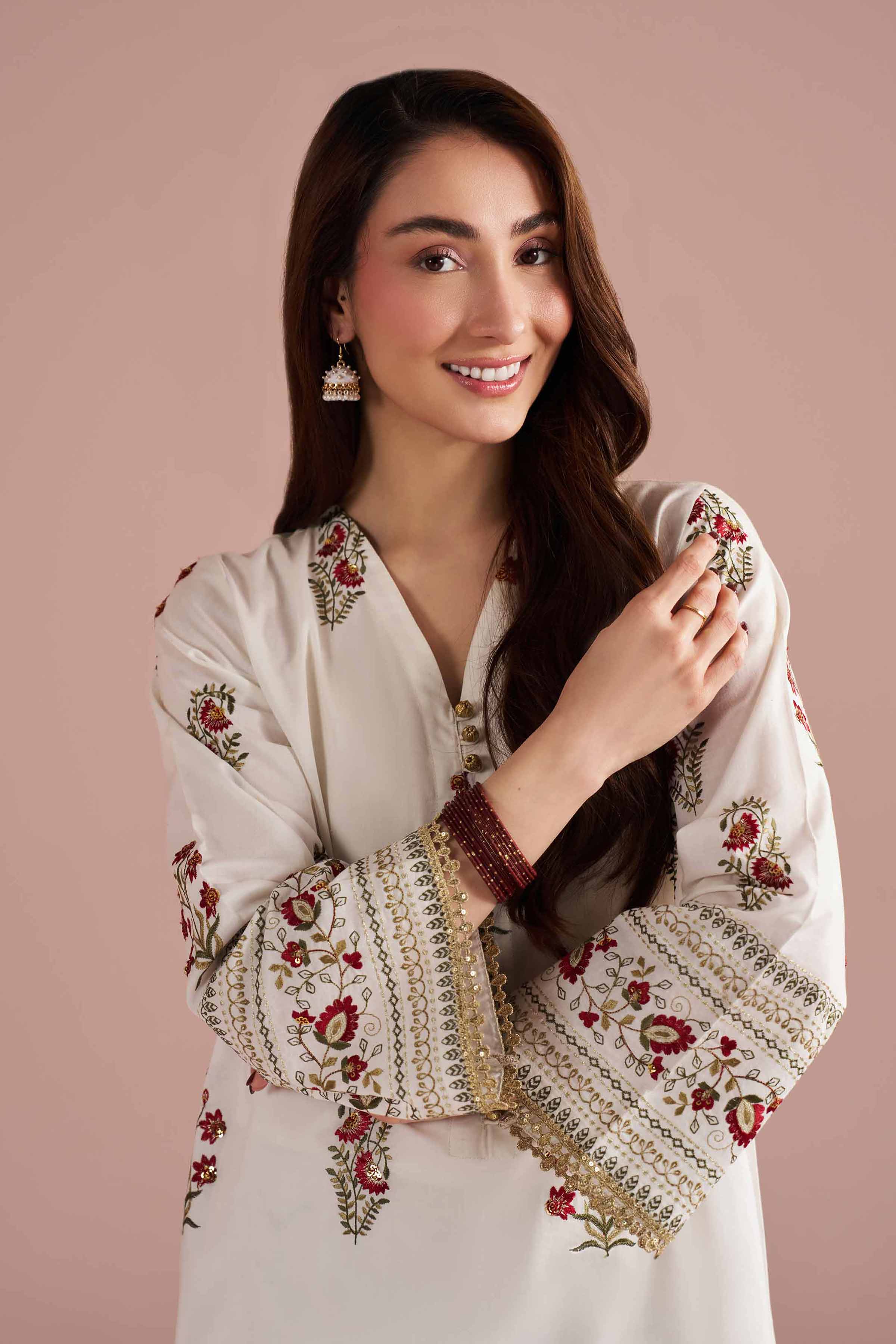 2 Piece - Embroidered Suit - PE26-242