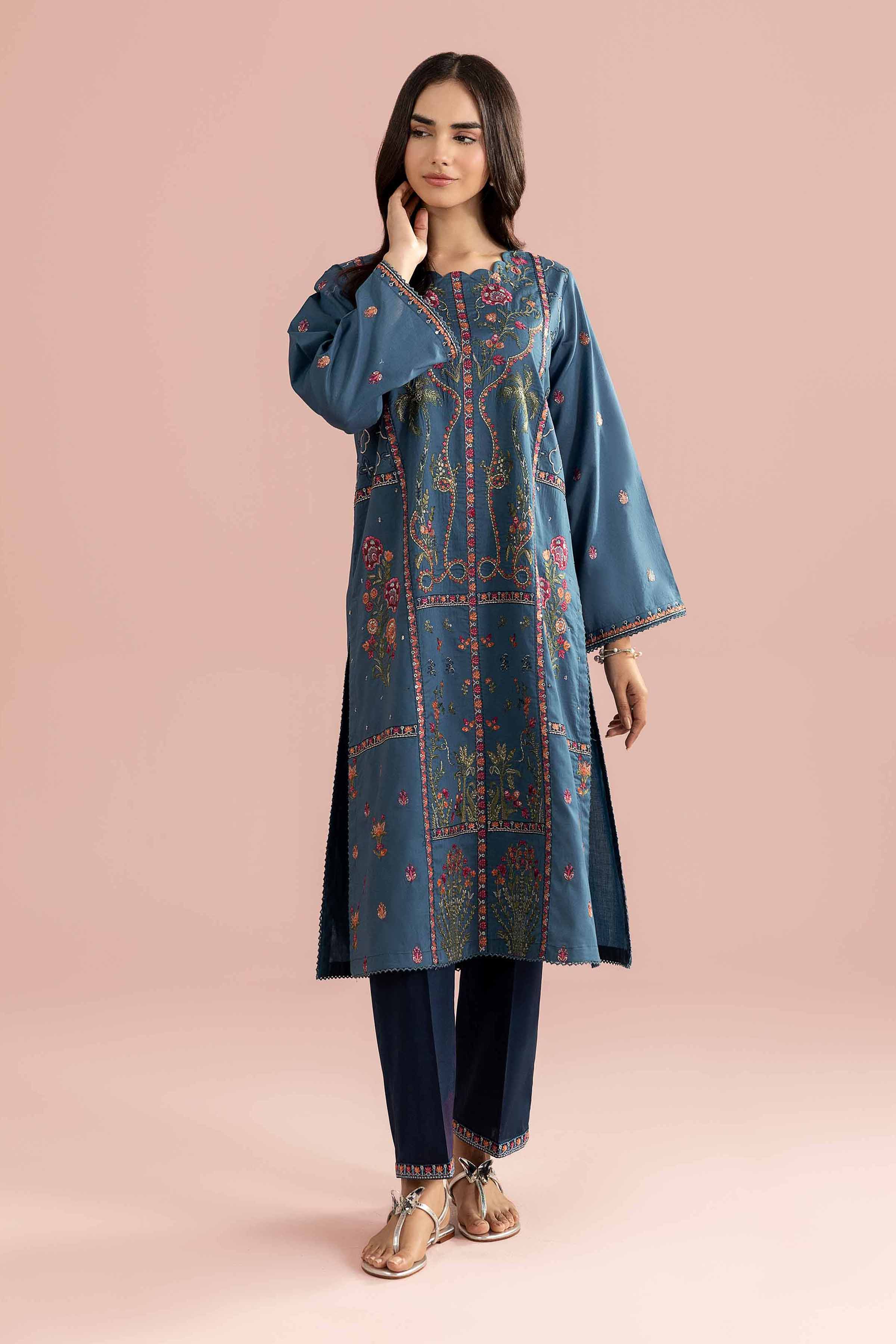 2 Piece - Embroidered Suit - PE26-244 for Women - Pret Collection | Nishat | Shop Online