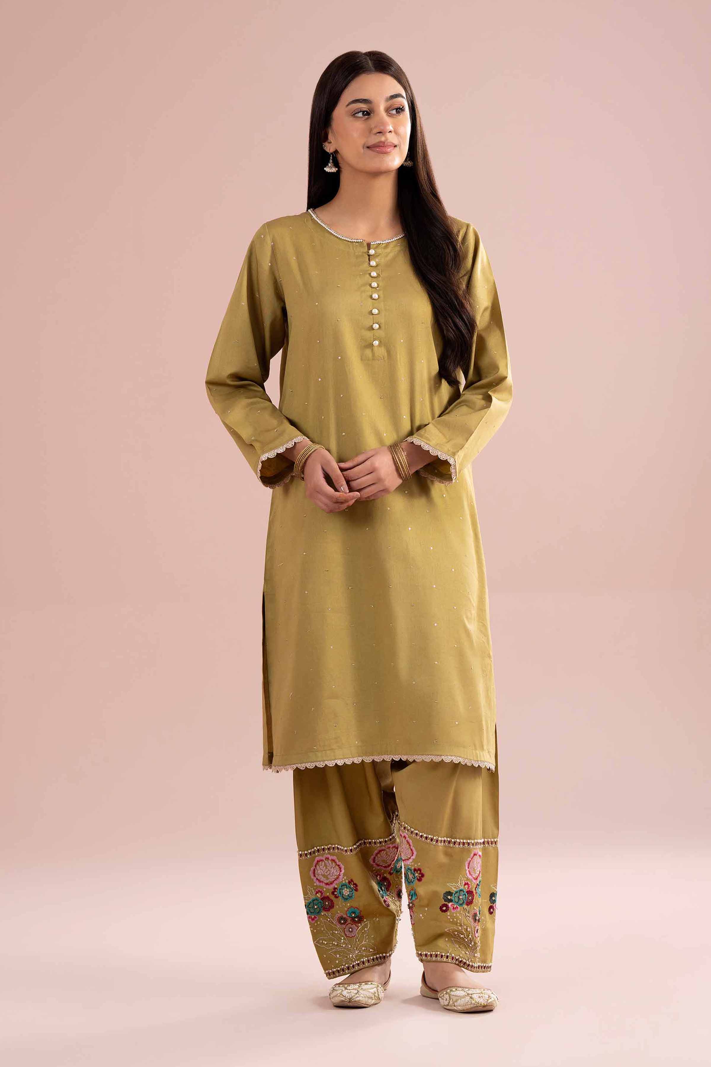 2 Piece - Embroidered Suit - PE26-247 for Women - Pret Collection | Nishat | Shop Online