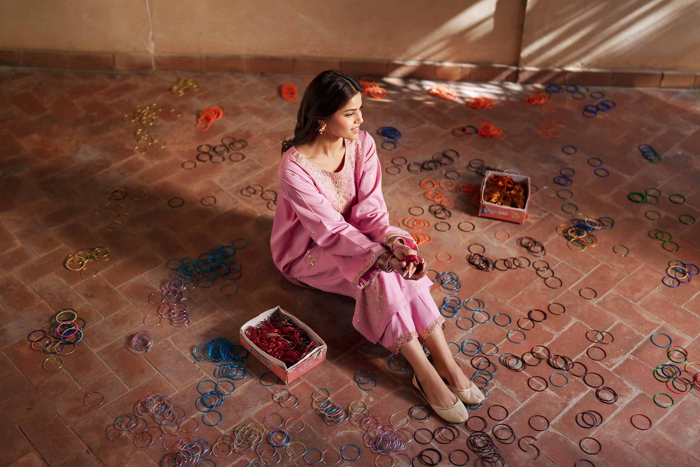 2 Piece - Embroidered Suit - PE26-248