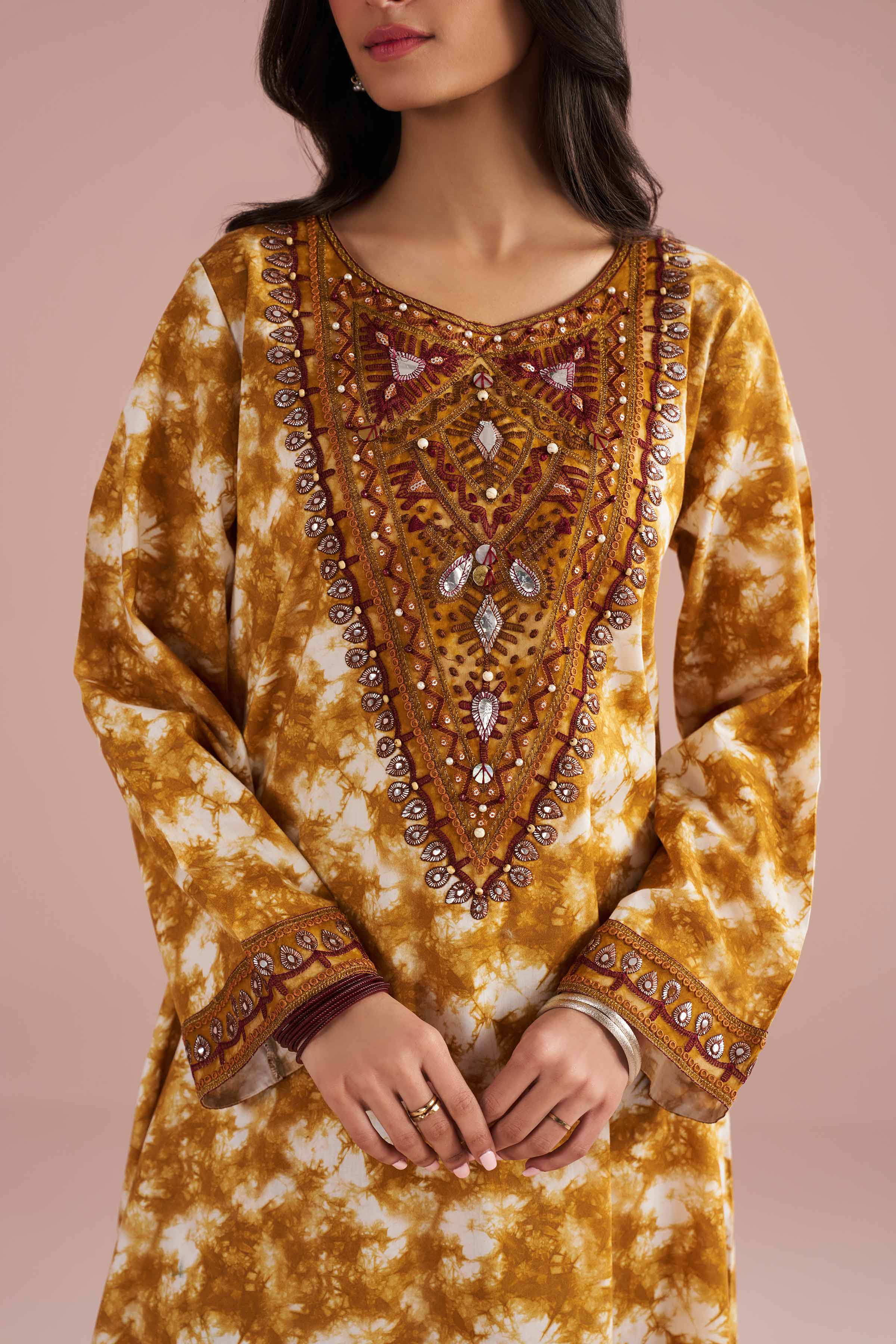 2 Piece - Printed Embroidered Suit - PE26-251 for Women - Pret Collection | Nishat | Shop Online