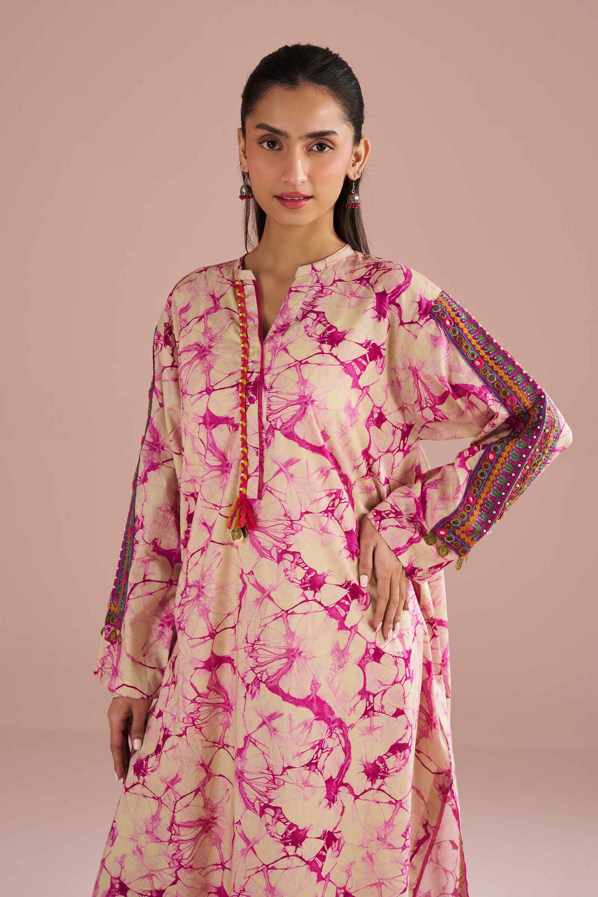 2 Piece - Printed Embroidered Suit - PE26-253 for Women - Pret Collection | Nishat | Shop Online