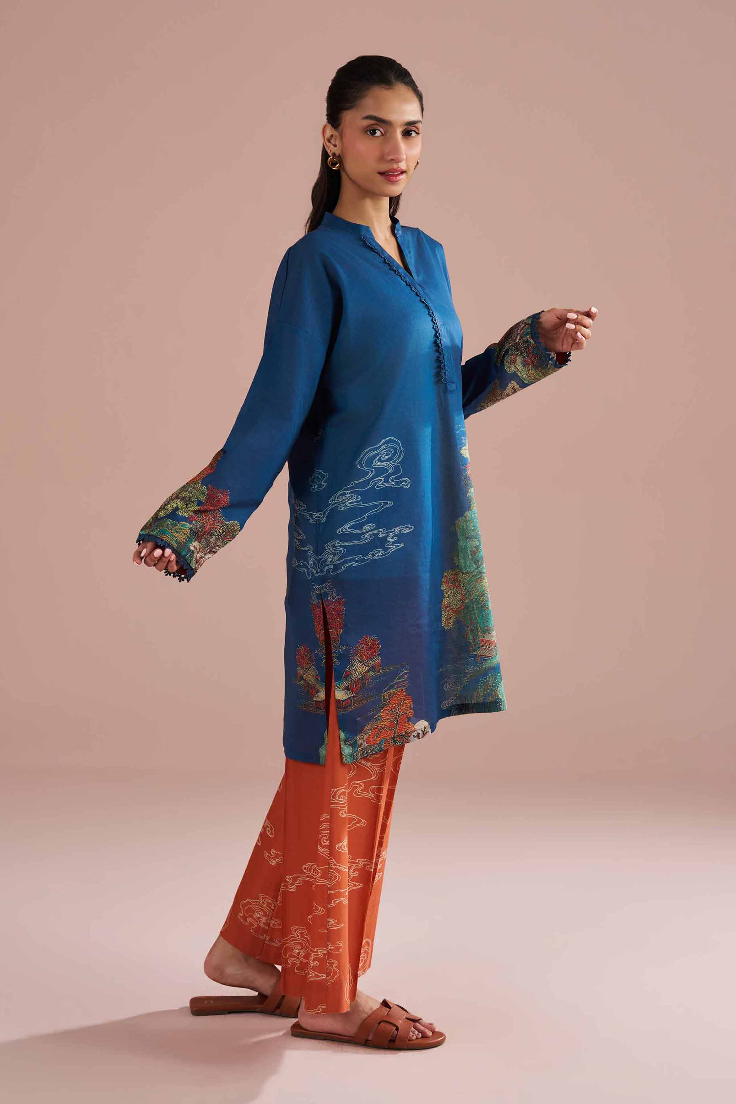 2 Piece - Printed Suit - PE26-268 for Women - Pret Collection | Nishat | Shop Online