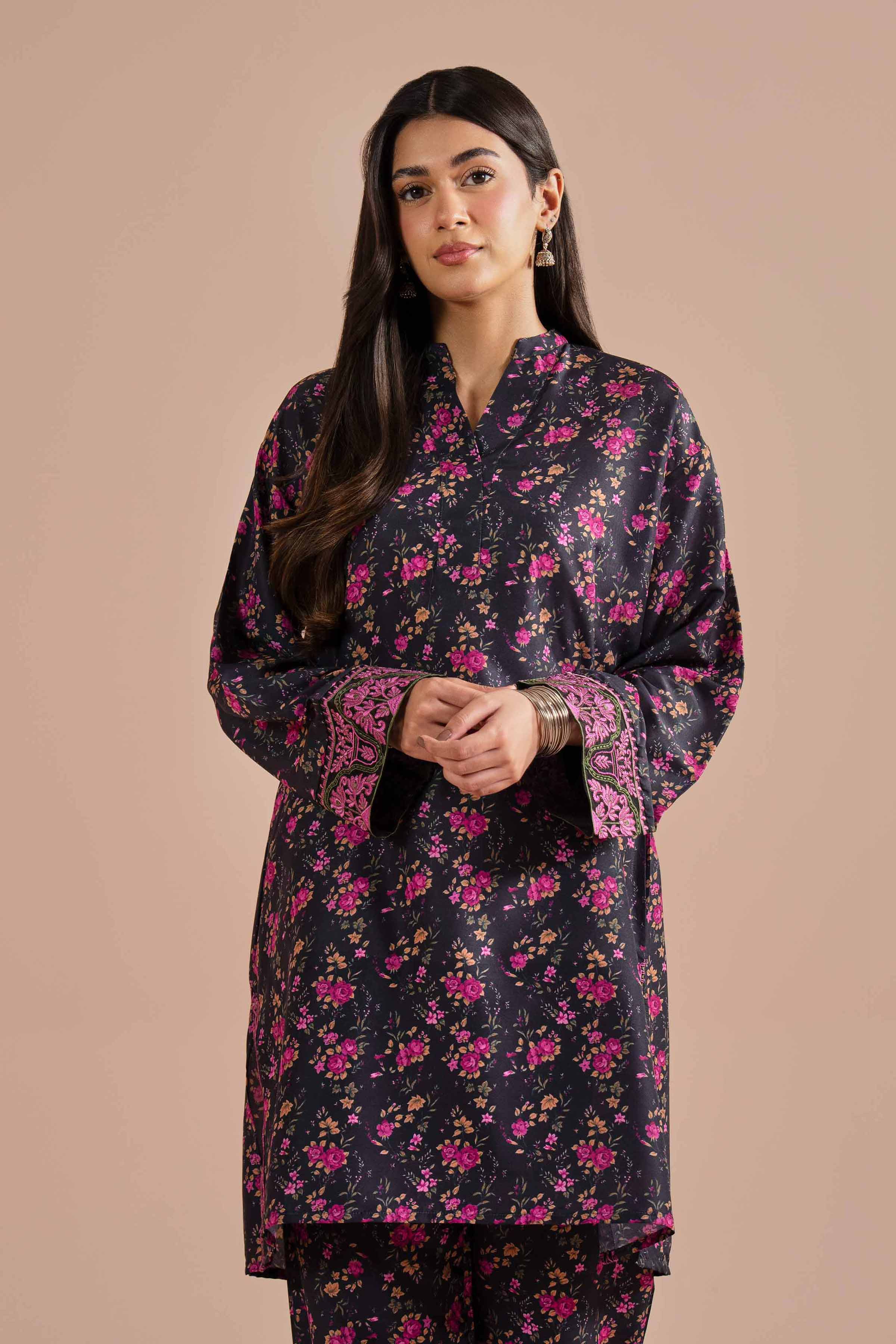 2 Piece - Printed Embroidered Suit - PE26-27 for Women - Pret Collection | Nishat | Shop Online