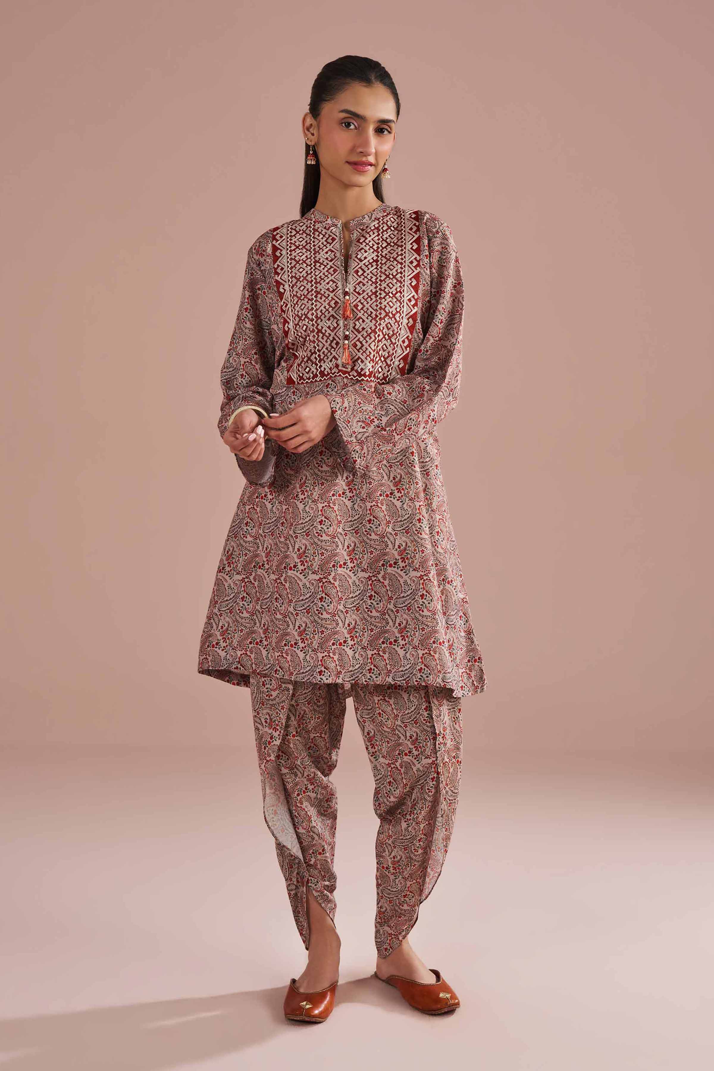 2 Piece - Printed Embroidered Suit - PE26-28 for Women - Pret Collection | Nishat | Shop Online