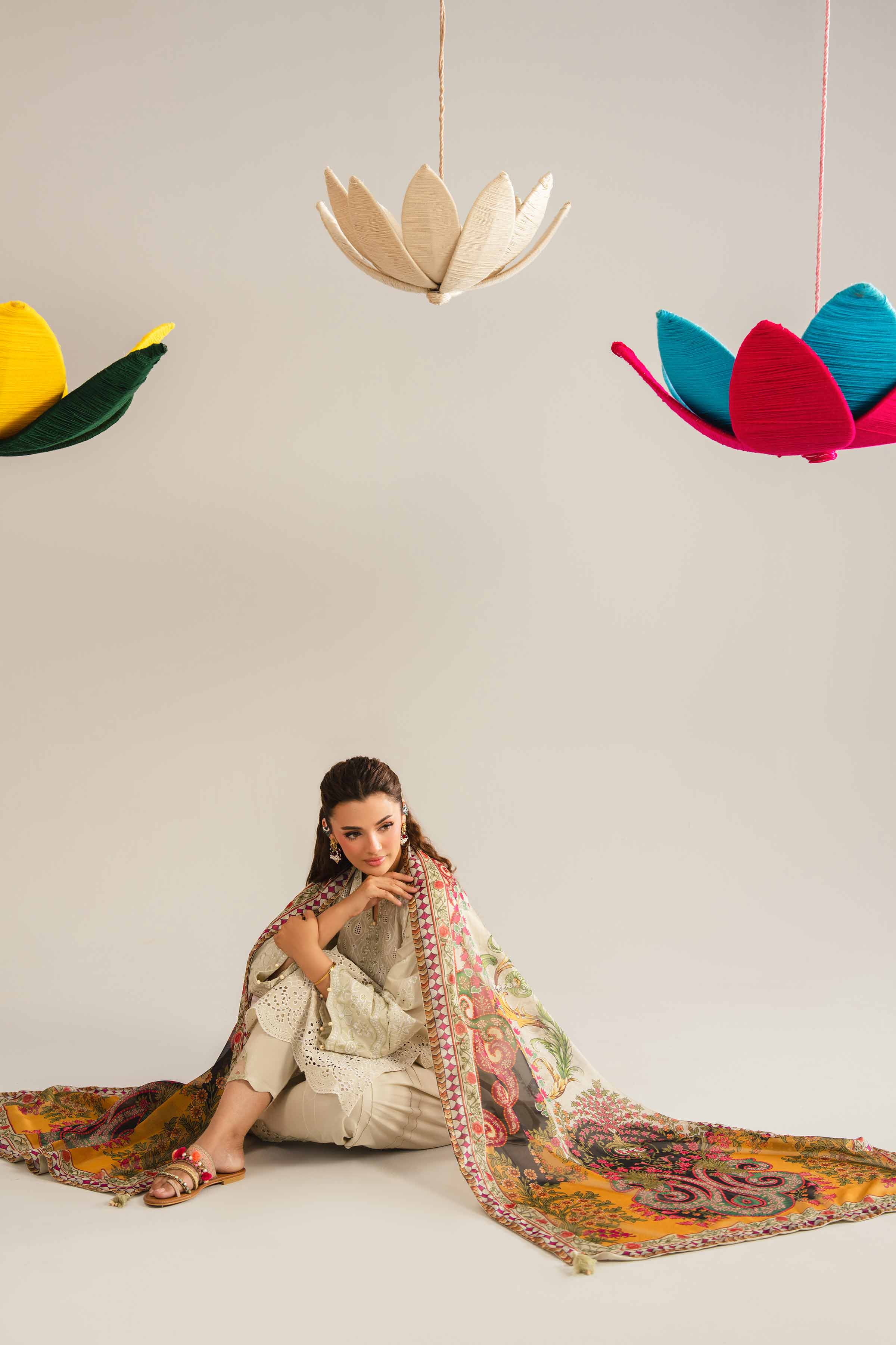 3 Piece - Embroidered Suit - PE26-288