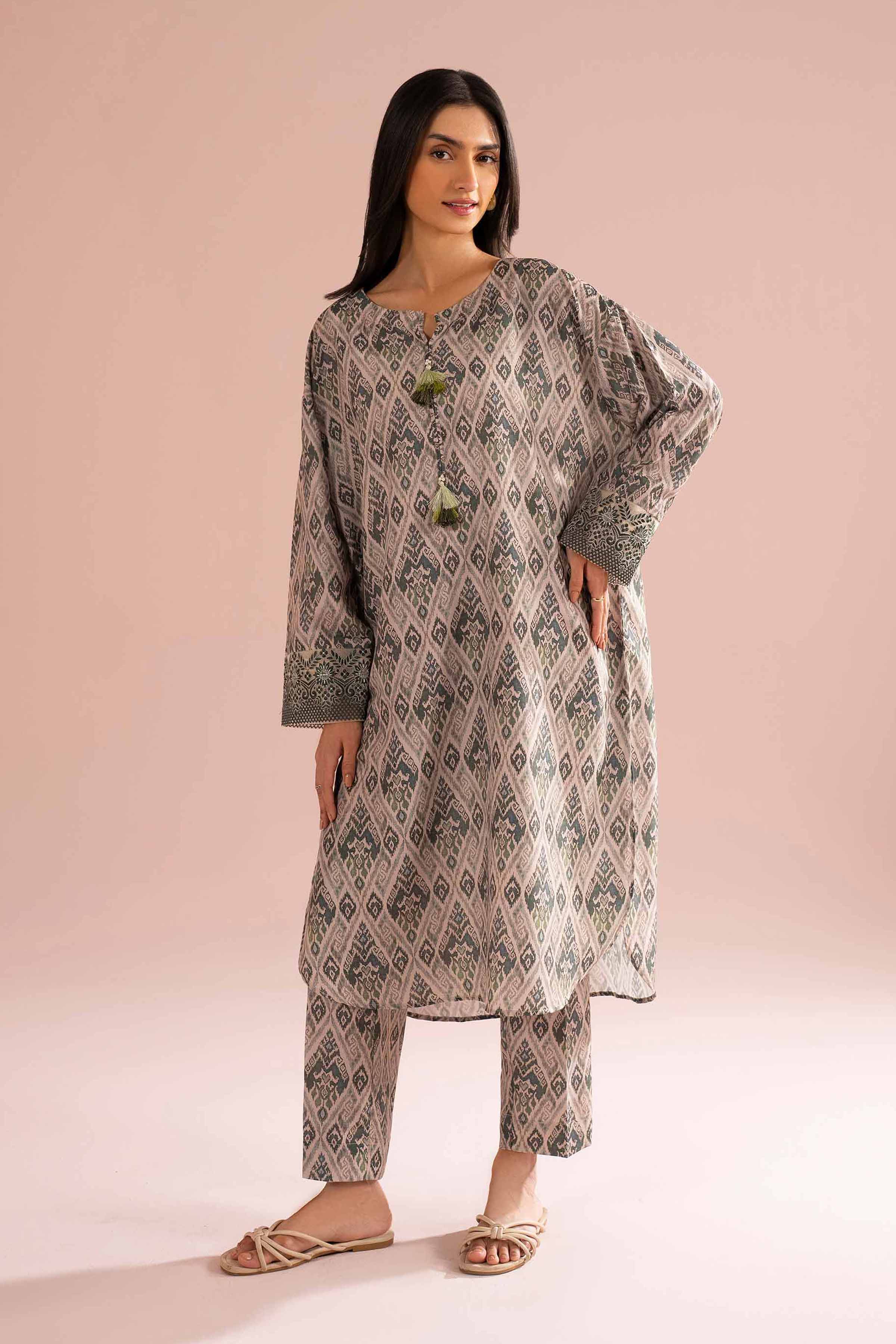 2 Piece - Printed Embroidered Suit - PE26-30 for Women - Pret Collection | Nishat | Shop Online
