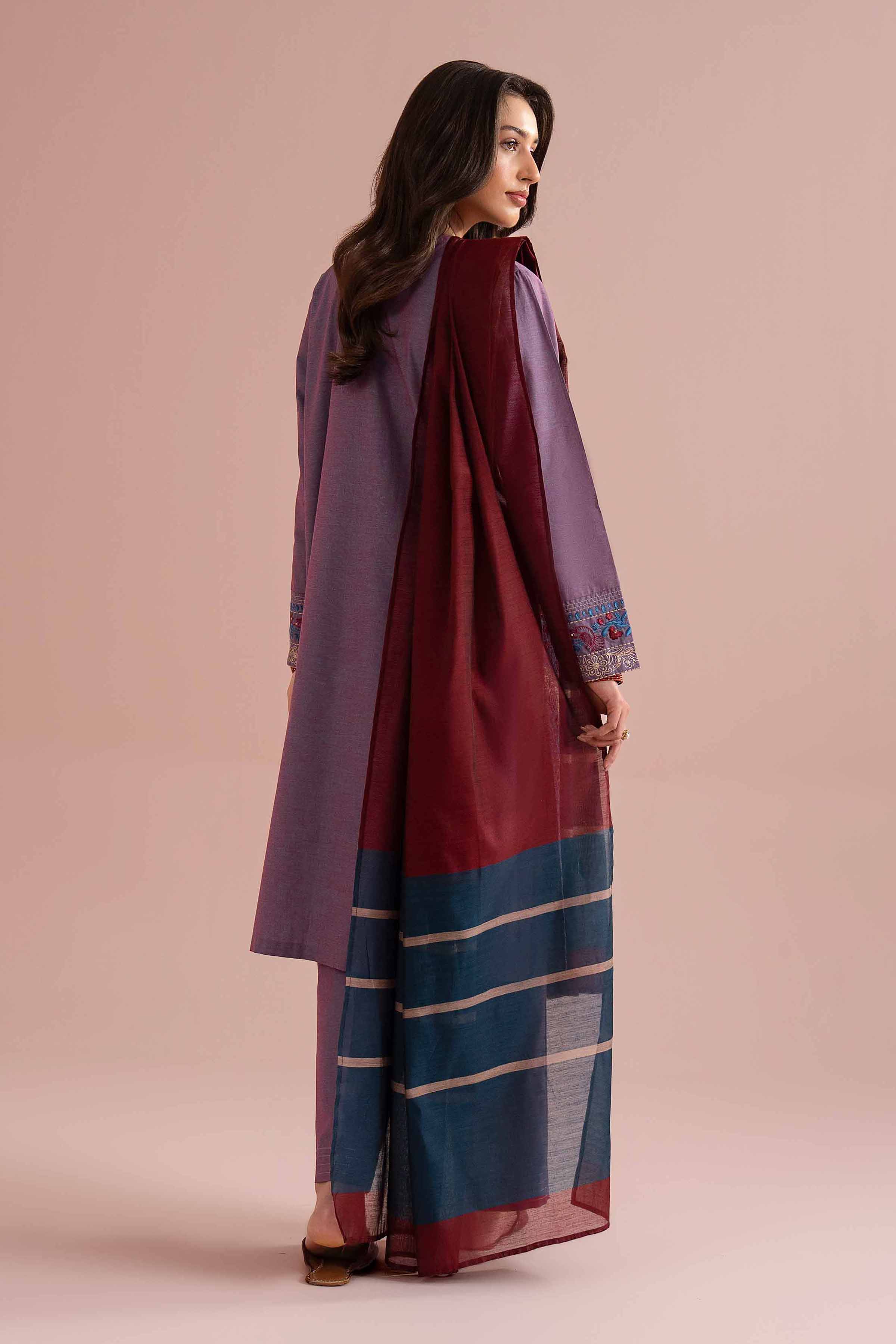 3 Piece - Embroidered Suit - PE26-309