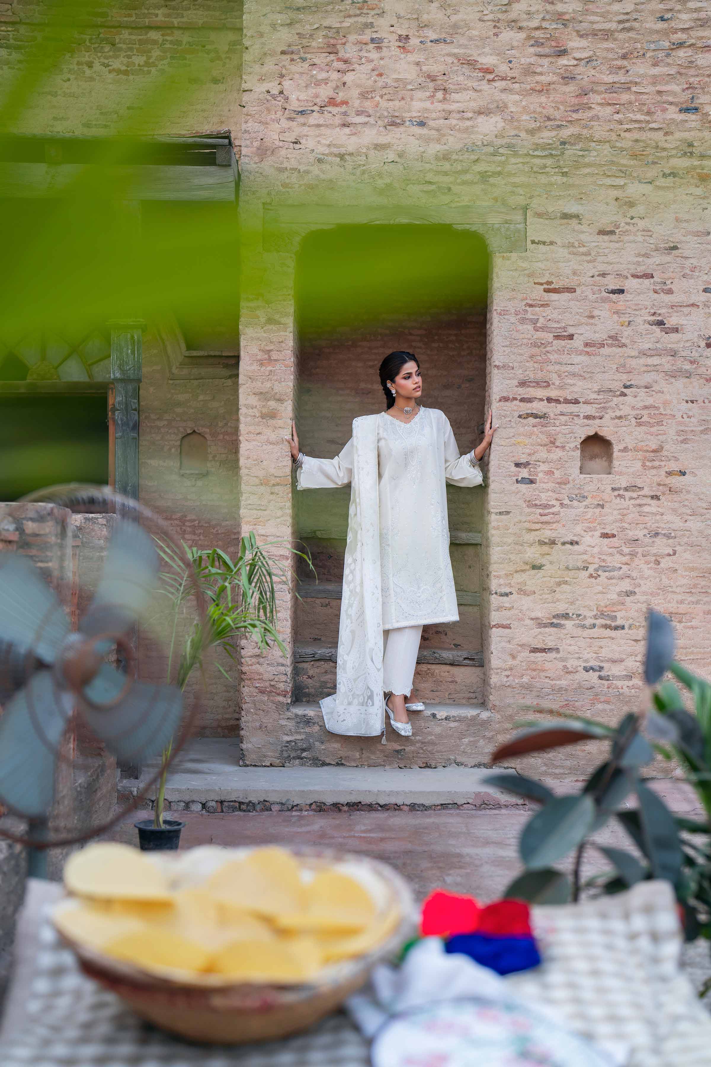 3 Piece - Embroidered Suit - PE26-313