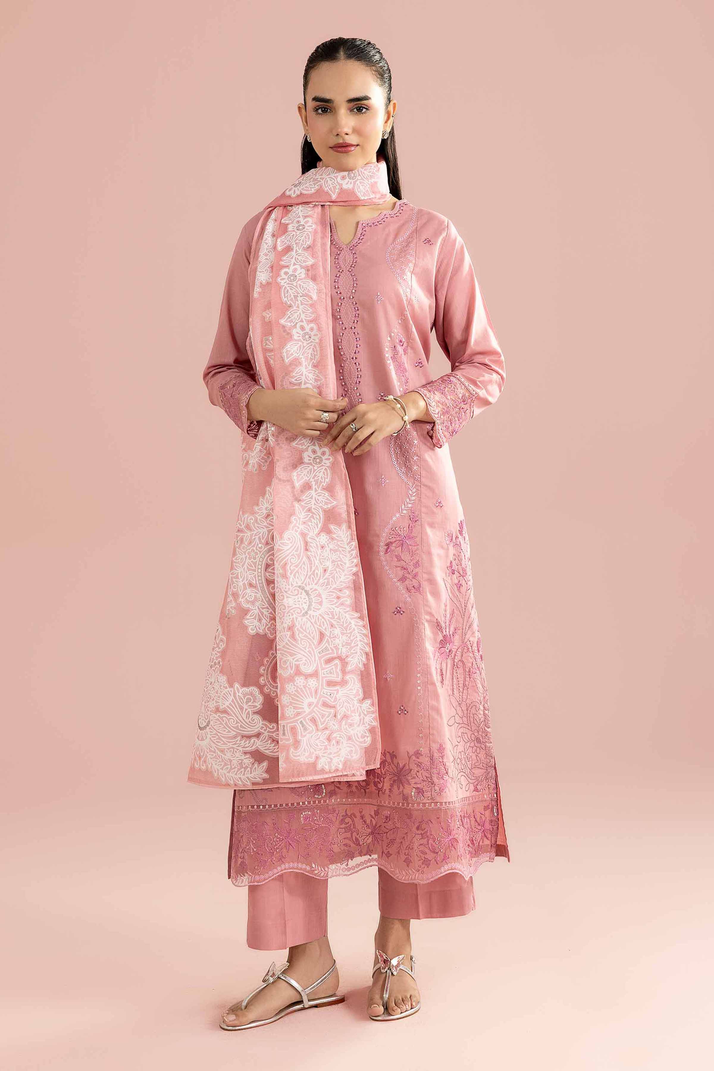 3 Piece - Embroidered Suit - PE26-315 for Women - Pret Collection | Nishat | Shop Online