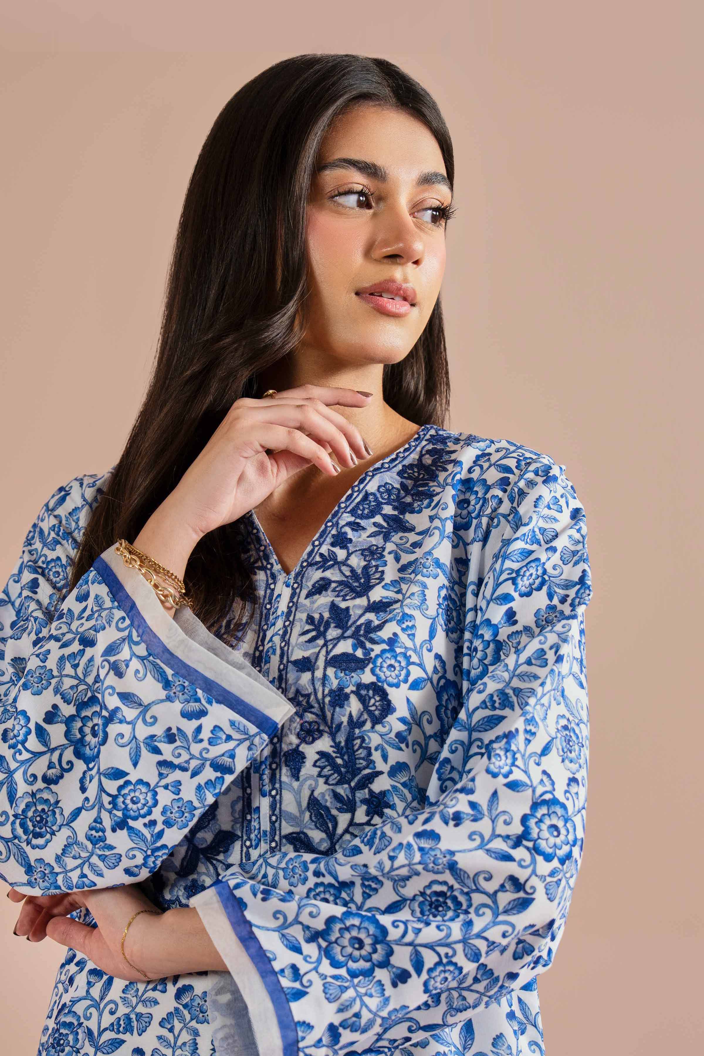 2 Piece - Printed Embroidered Suit - PE26-32 for Women - Pret Collection | Nishat | Shop Online