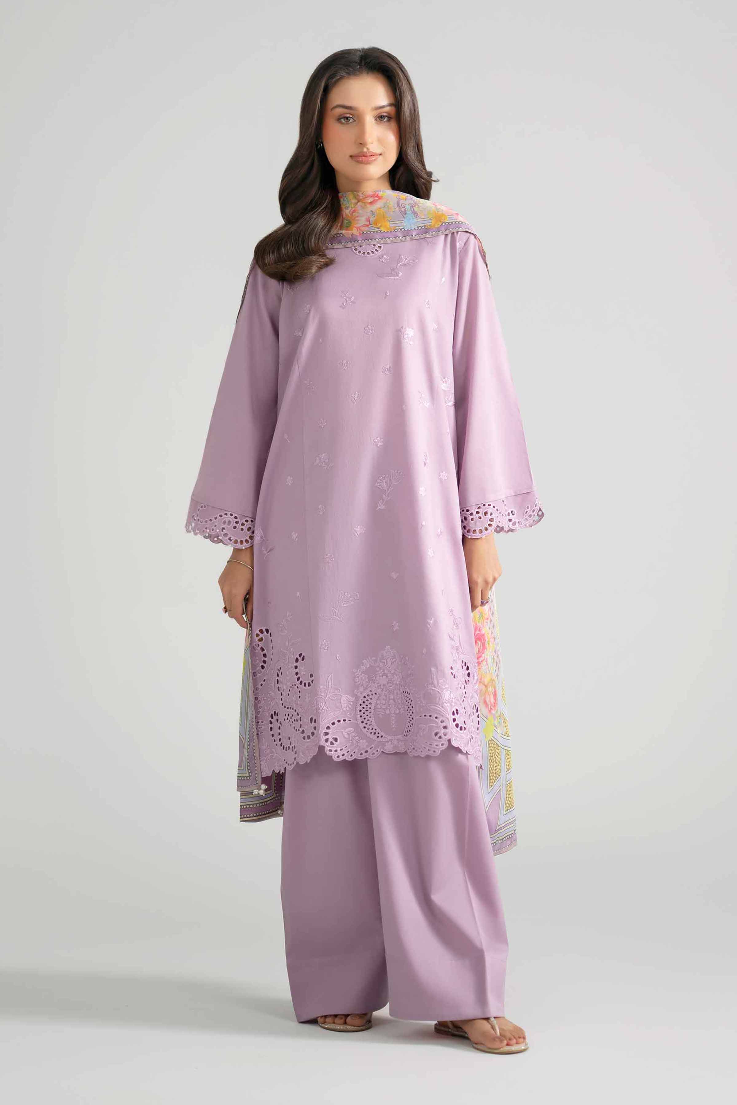 3 Piece - Embroidered Suit - PE26-322