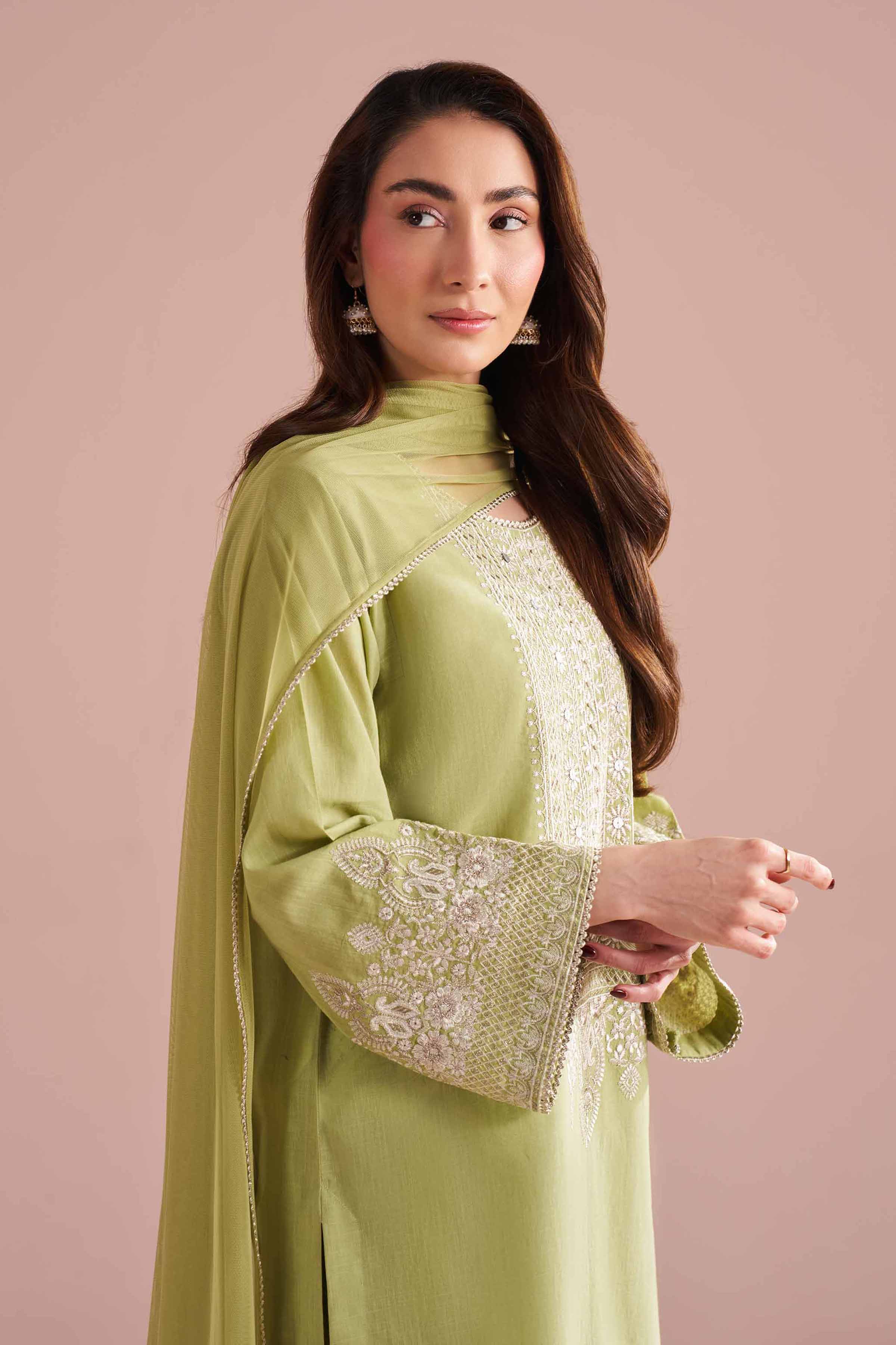 3 Piece - Embroidered Suit - PE26-323 for Women - Pret Collection | Nishat | Shop Online