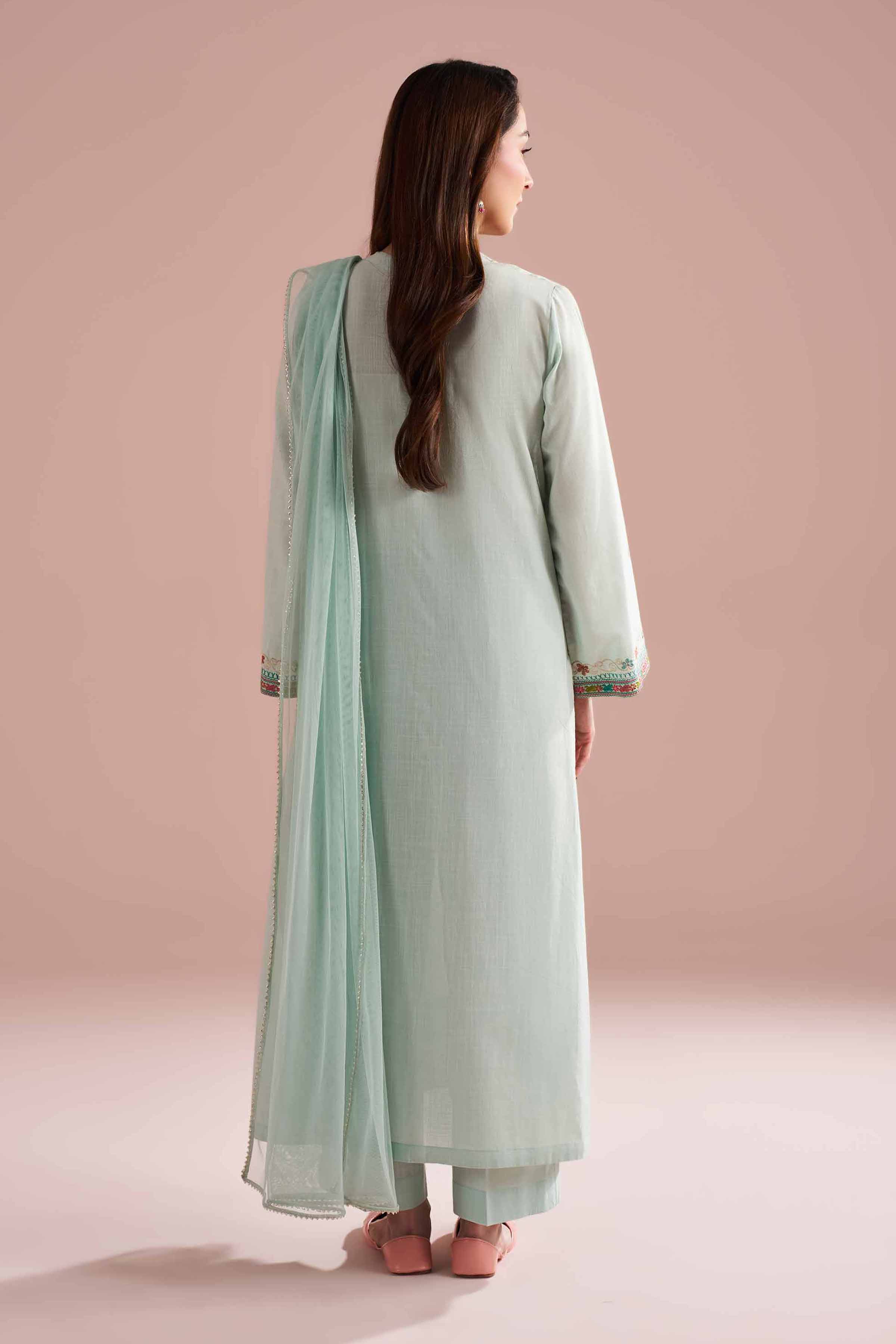 3 Piece - Embroidered Suit - PE26-324 for Women - Pret Collection | Nishat | Shop Online