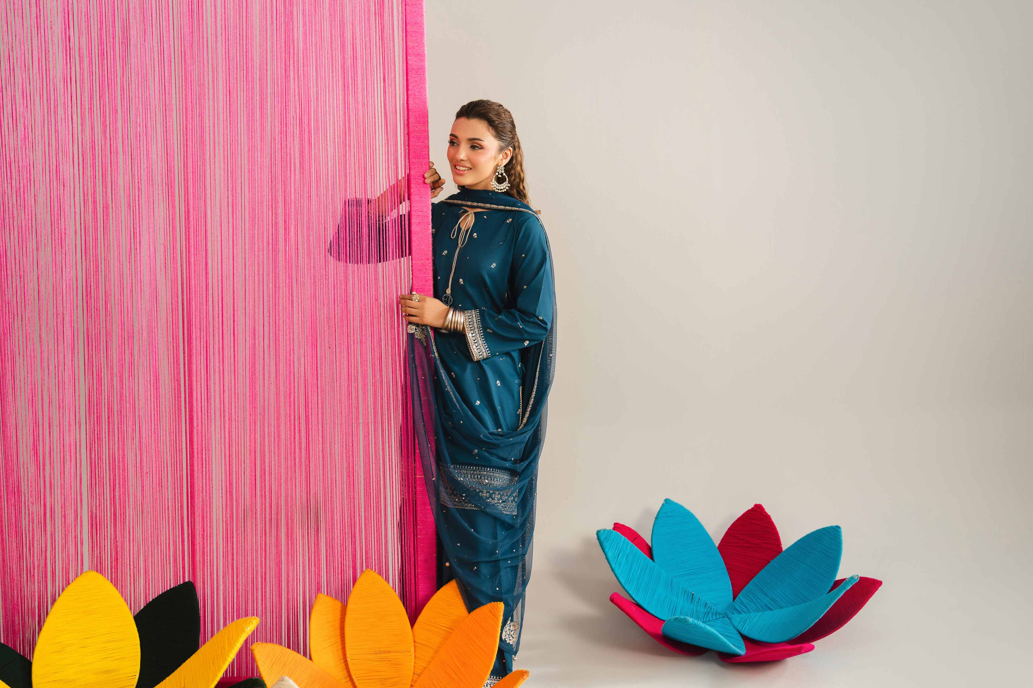 3 Piece - Embroidered Suit - PE26-327