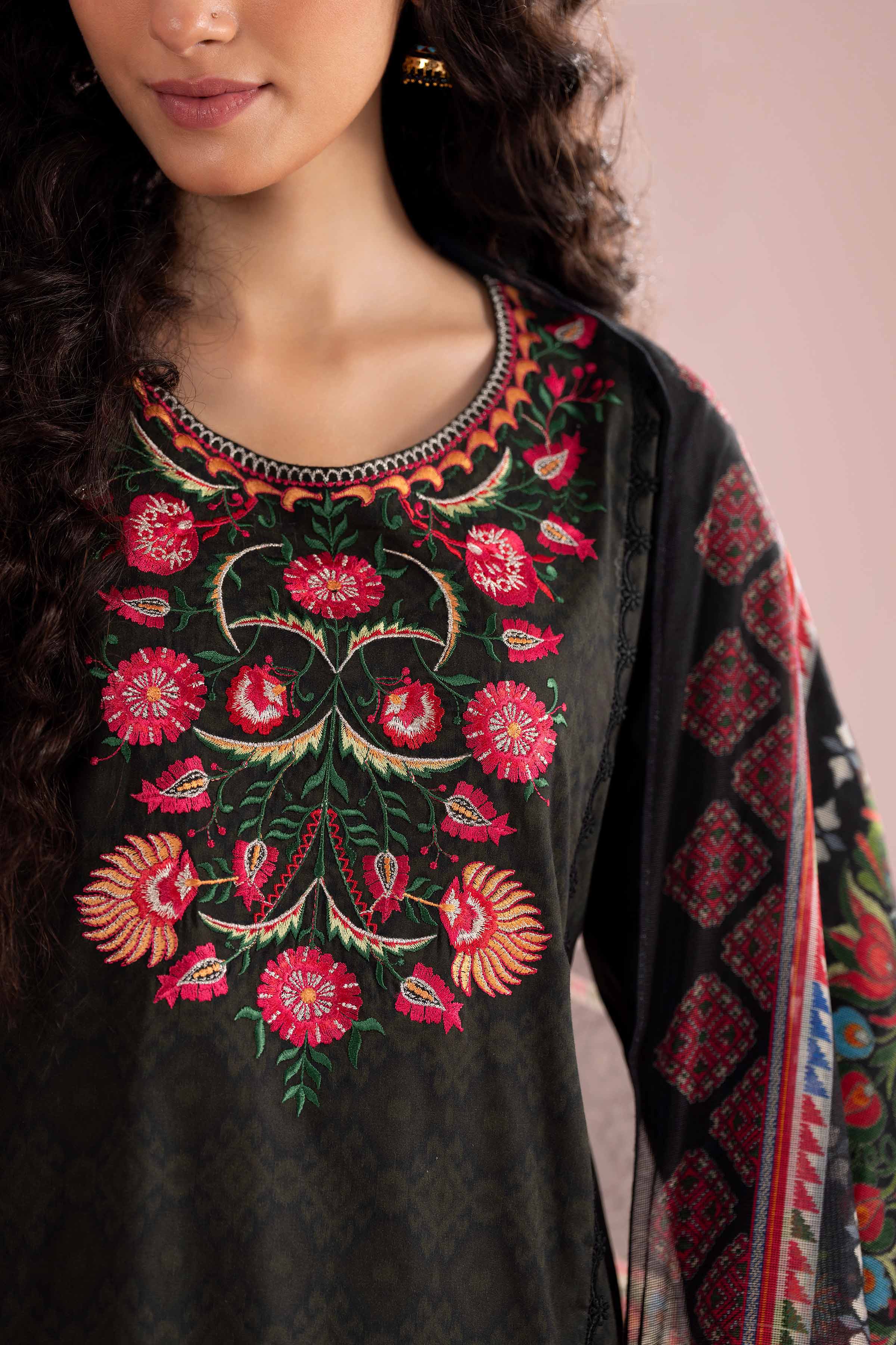3 Piece - Embroidered Suit - PE26-329 for Women - Pret Collection | Nishat | Shop Online