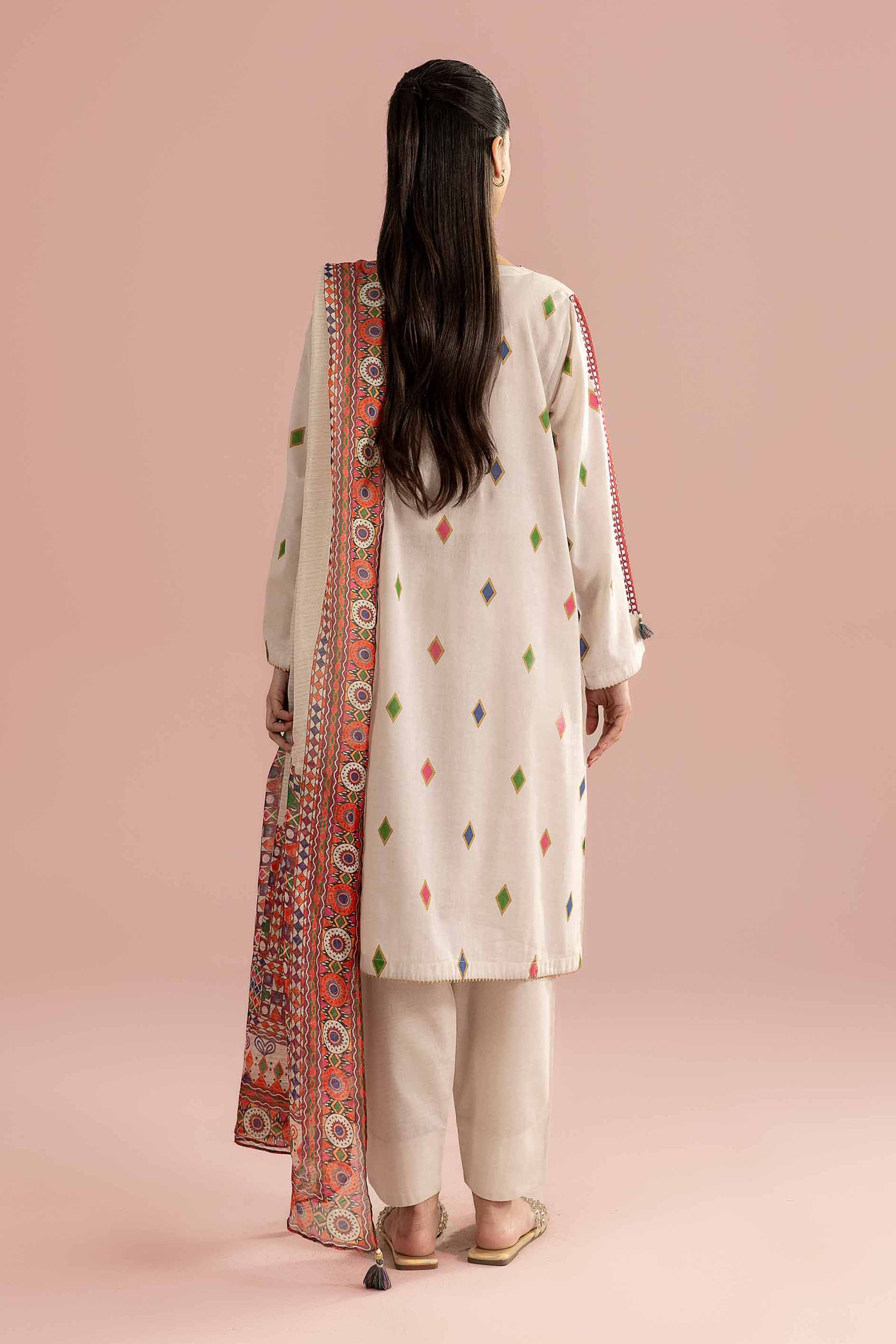 3 Piece - Printed Embroidered Suit - PE26-335 for Women - Pret Collection | Nishat | Shop Online