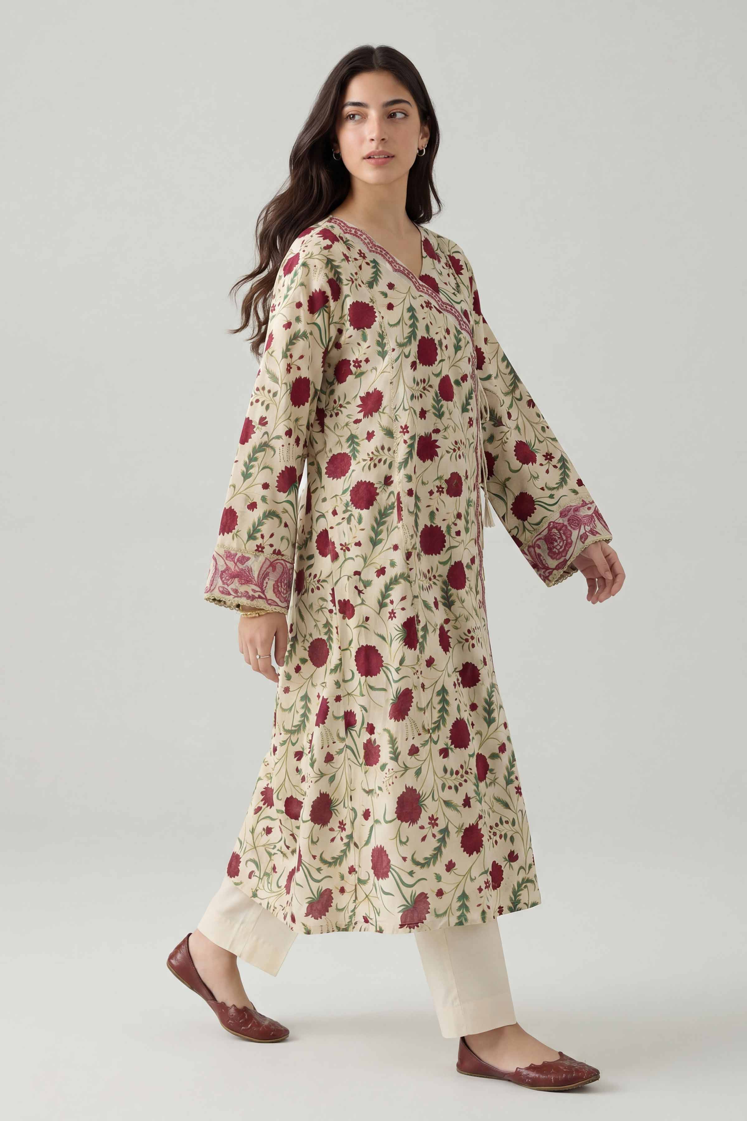 Printed Embroidered Shirt - PE26-374