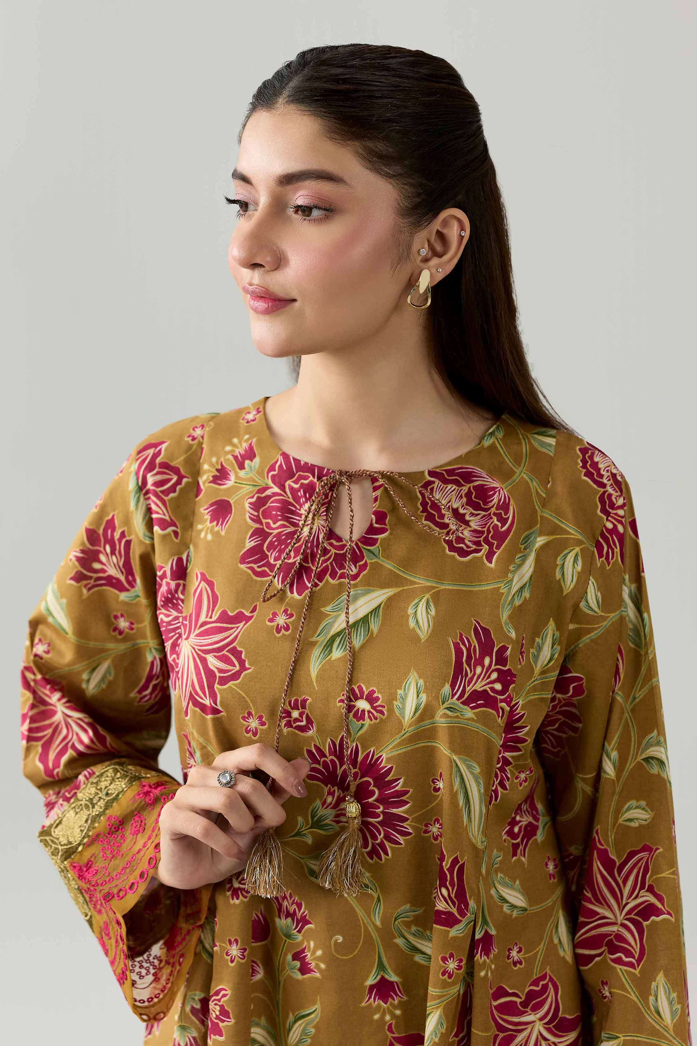 Printed Embroidered Shirt - PE26-375