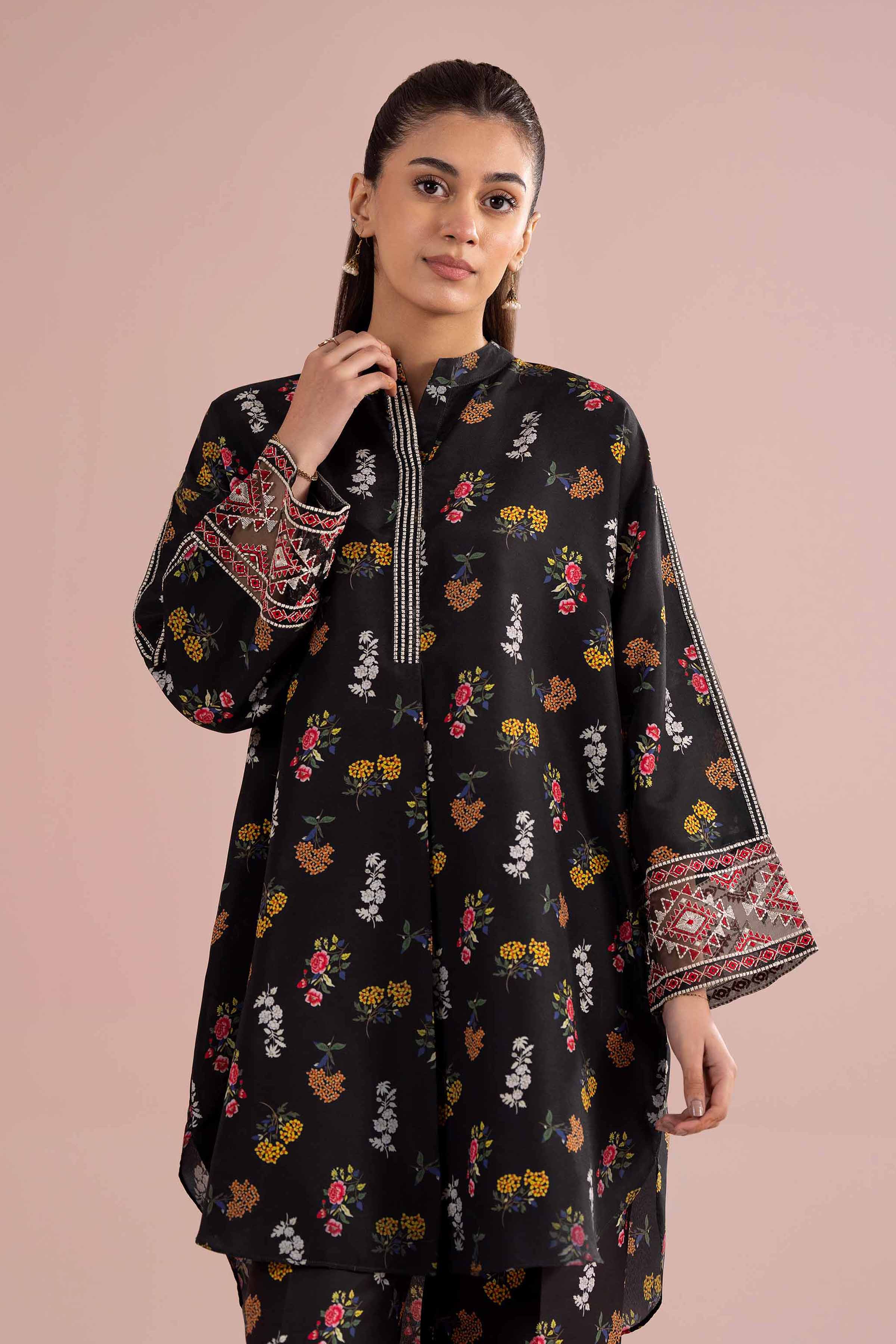 2 Piece - Printed Embroidered Suit - PE26-417 for Women - Pret Collection | Nishat | Shop Online