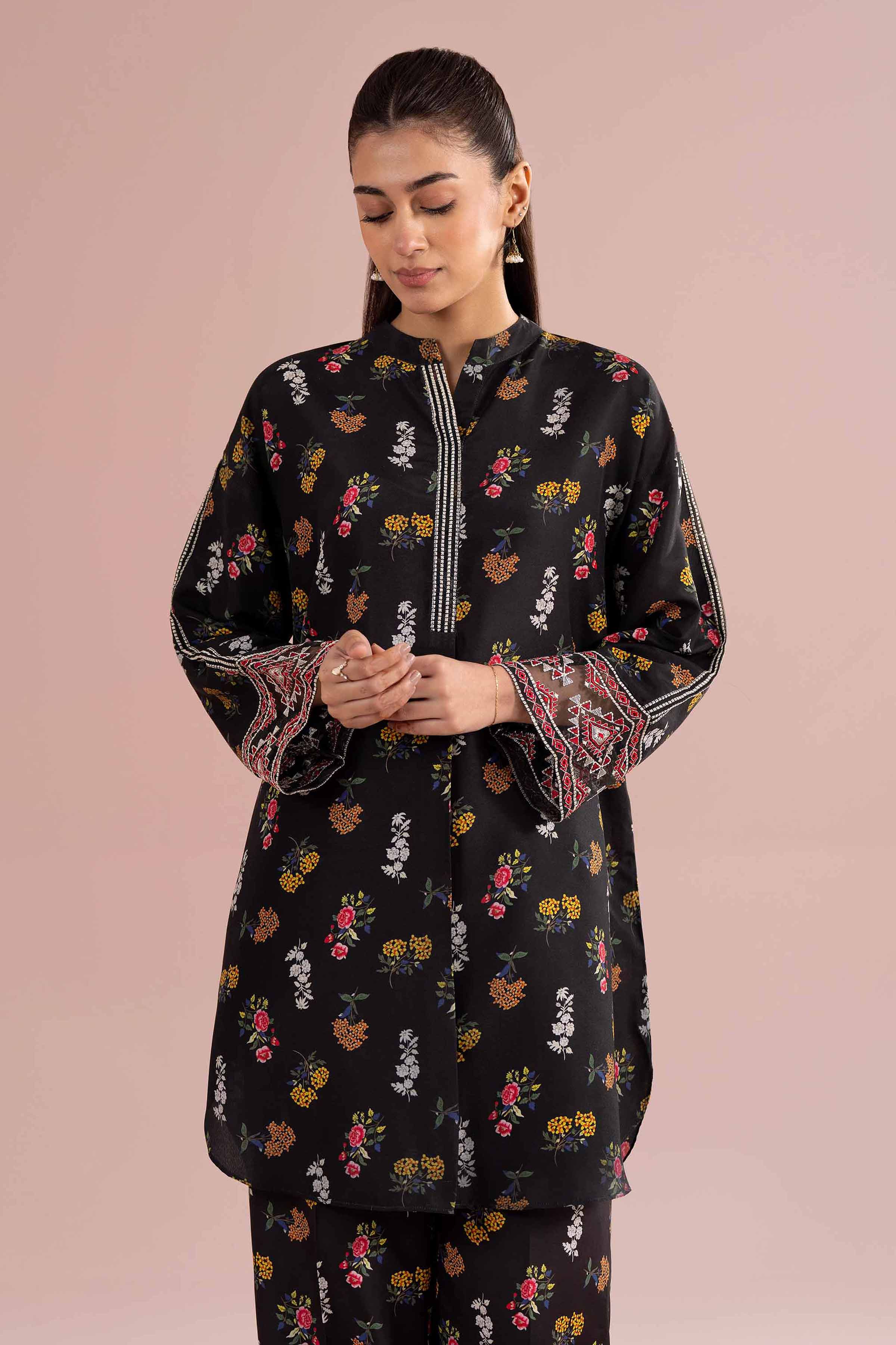2 Piece - Printed Embroidered Suit - PE26-417 for Women - Pret Collection | Nishat | Shop Online