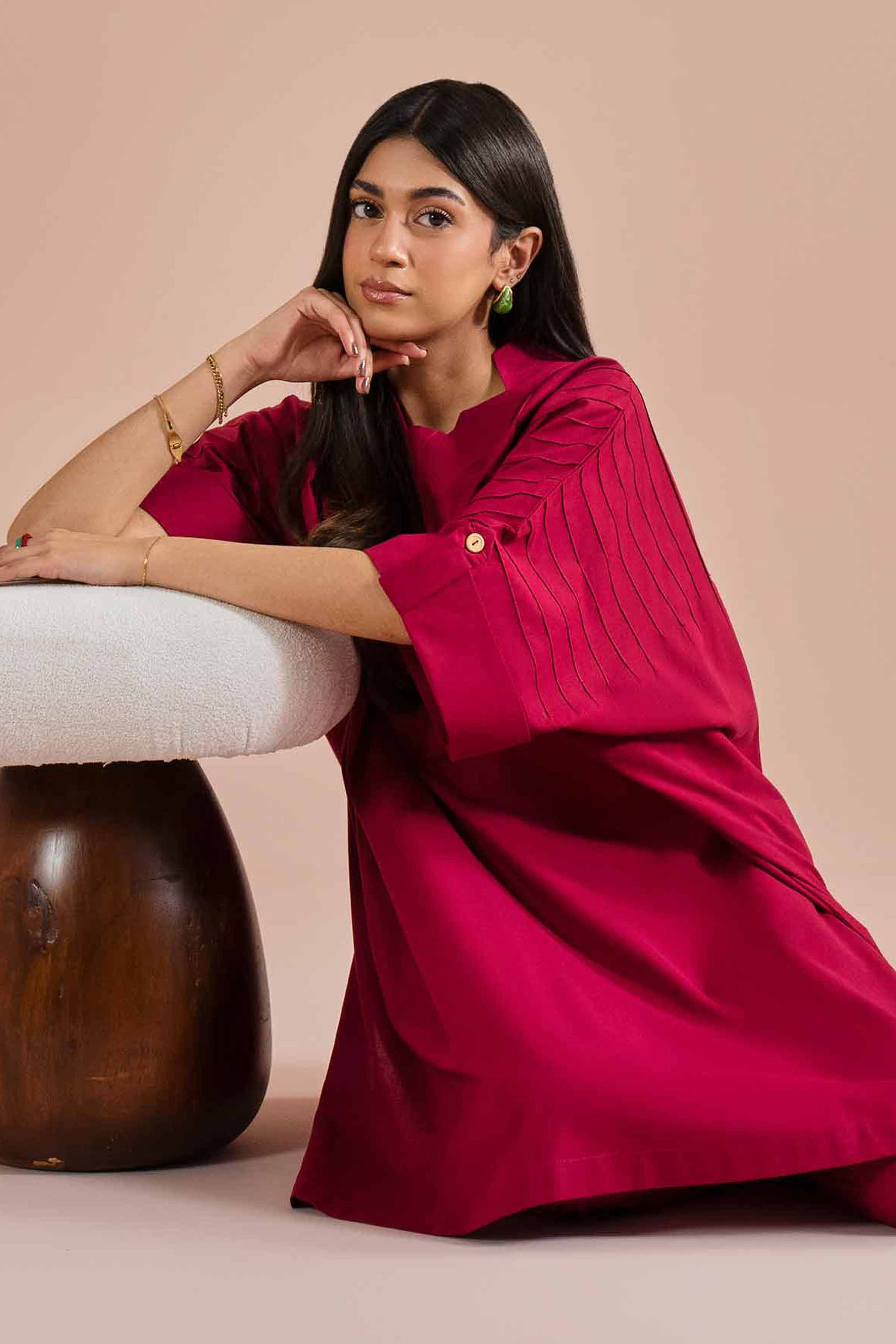 2 Piece - Basic Suit - PE26-42 for Women - Pret Collection | Nishat | Shop Online