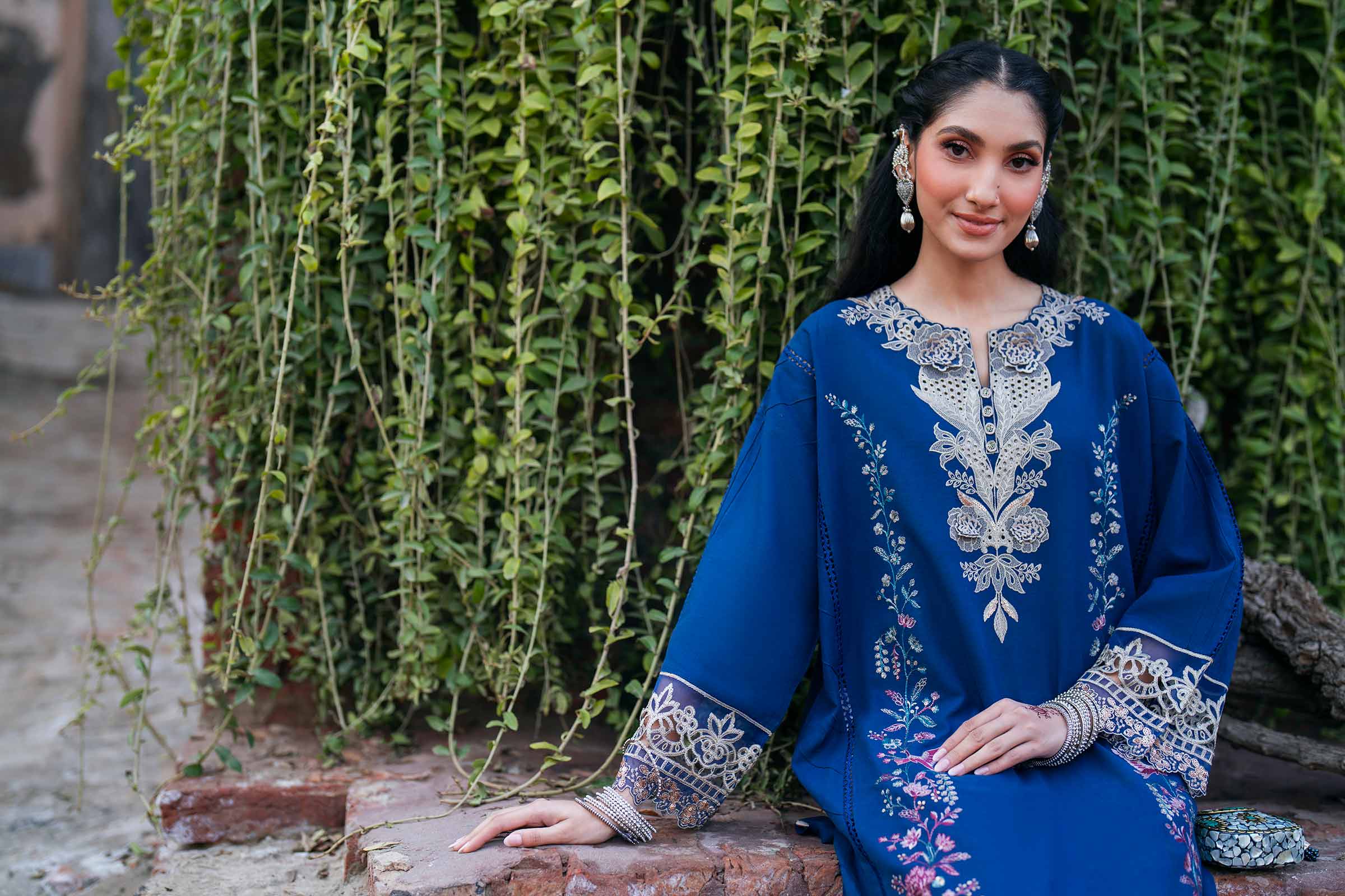 2 Piece - Embroidered Suit - PE26-47 for Women - Pret Collection | Nishat | Shop Online