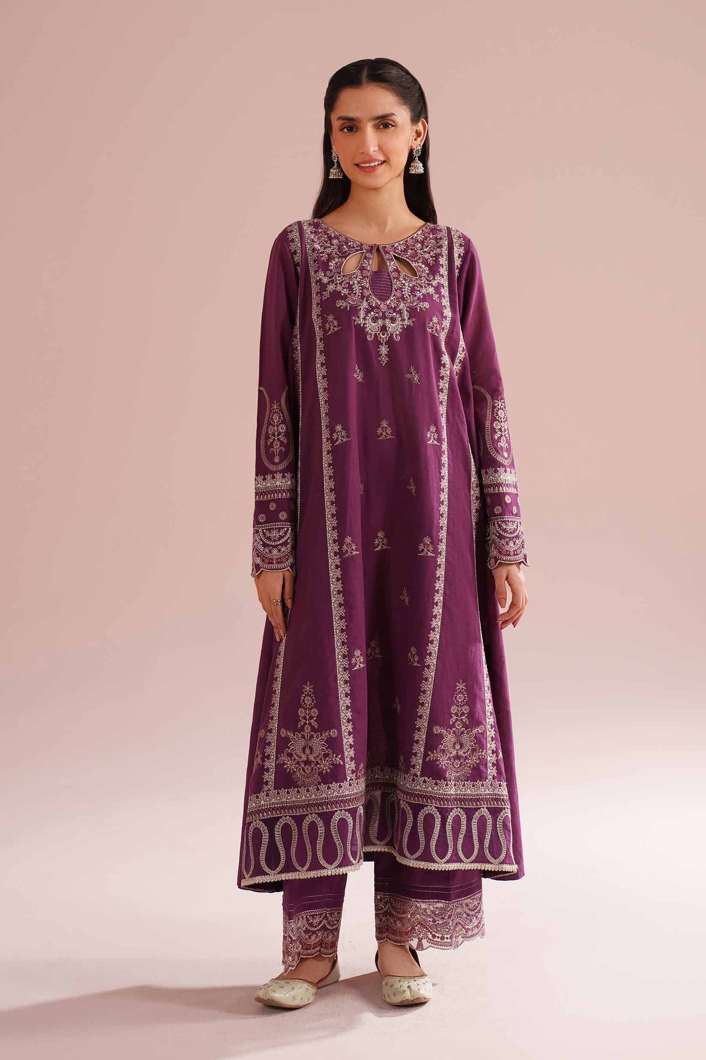 2 Piece - Embroidered Suit - PE26-49 for Women - Pret Collection | Nishat | Shop Online