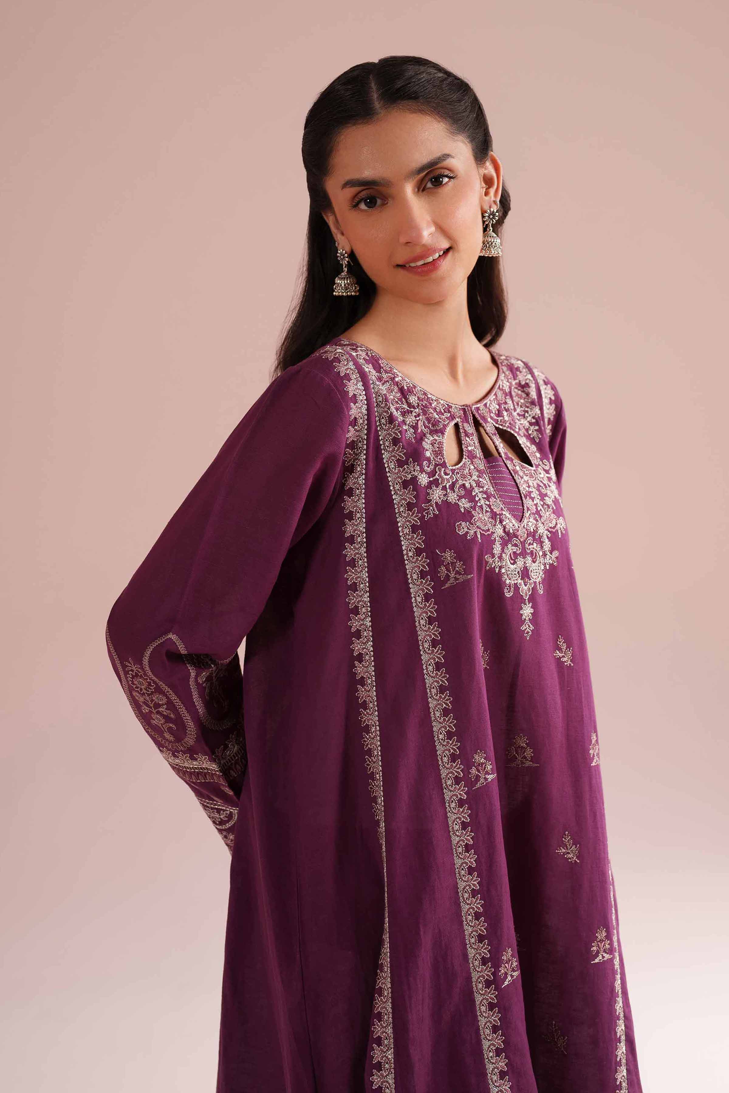 2 Piece - Embroidered Suit - PE26-49 for Women - Pret Collection | Nishat | Shop Online