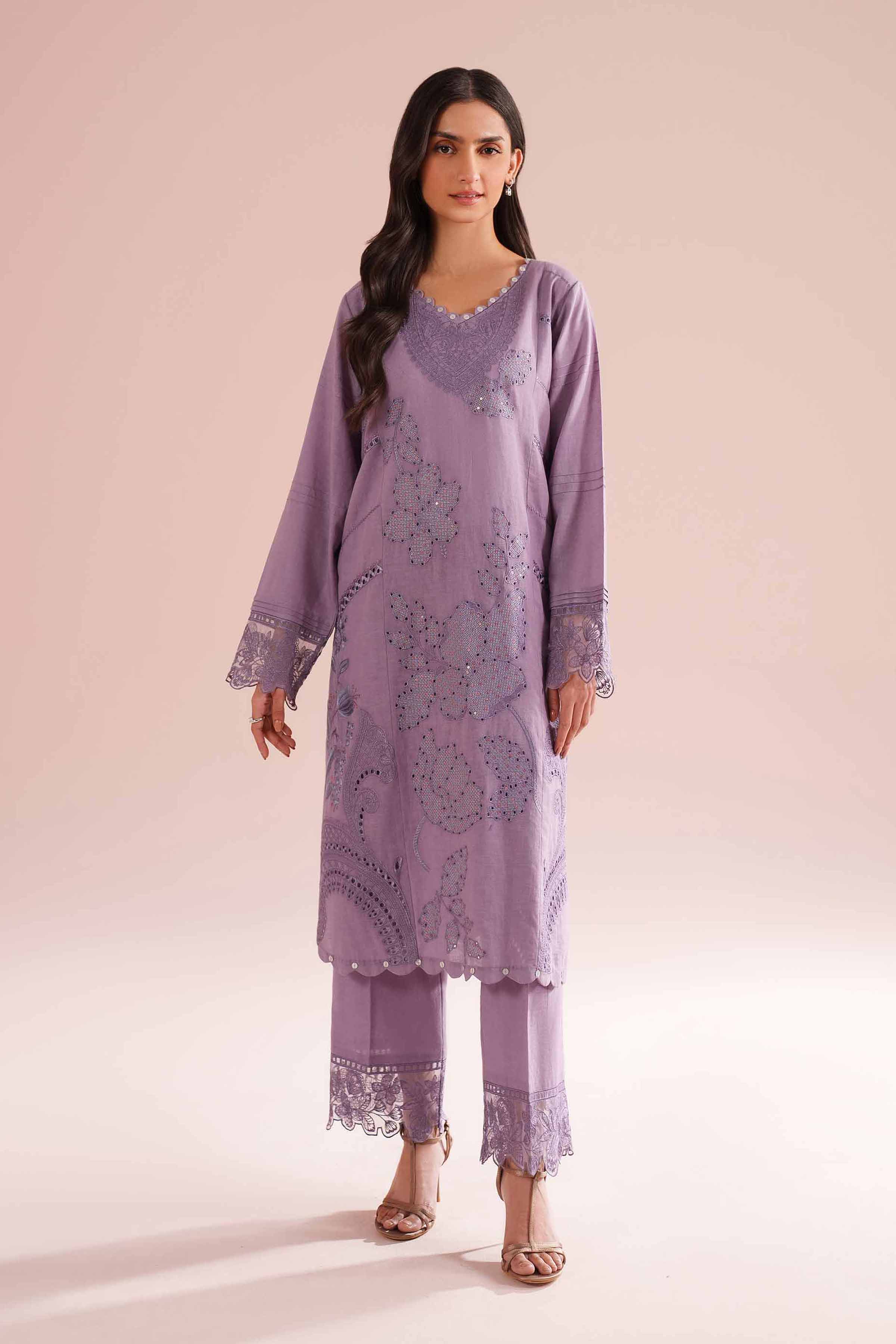 2 Piece - Embroidered Suit - PE26-54 for Women - Pret Collection | Nishat | Shop Online