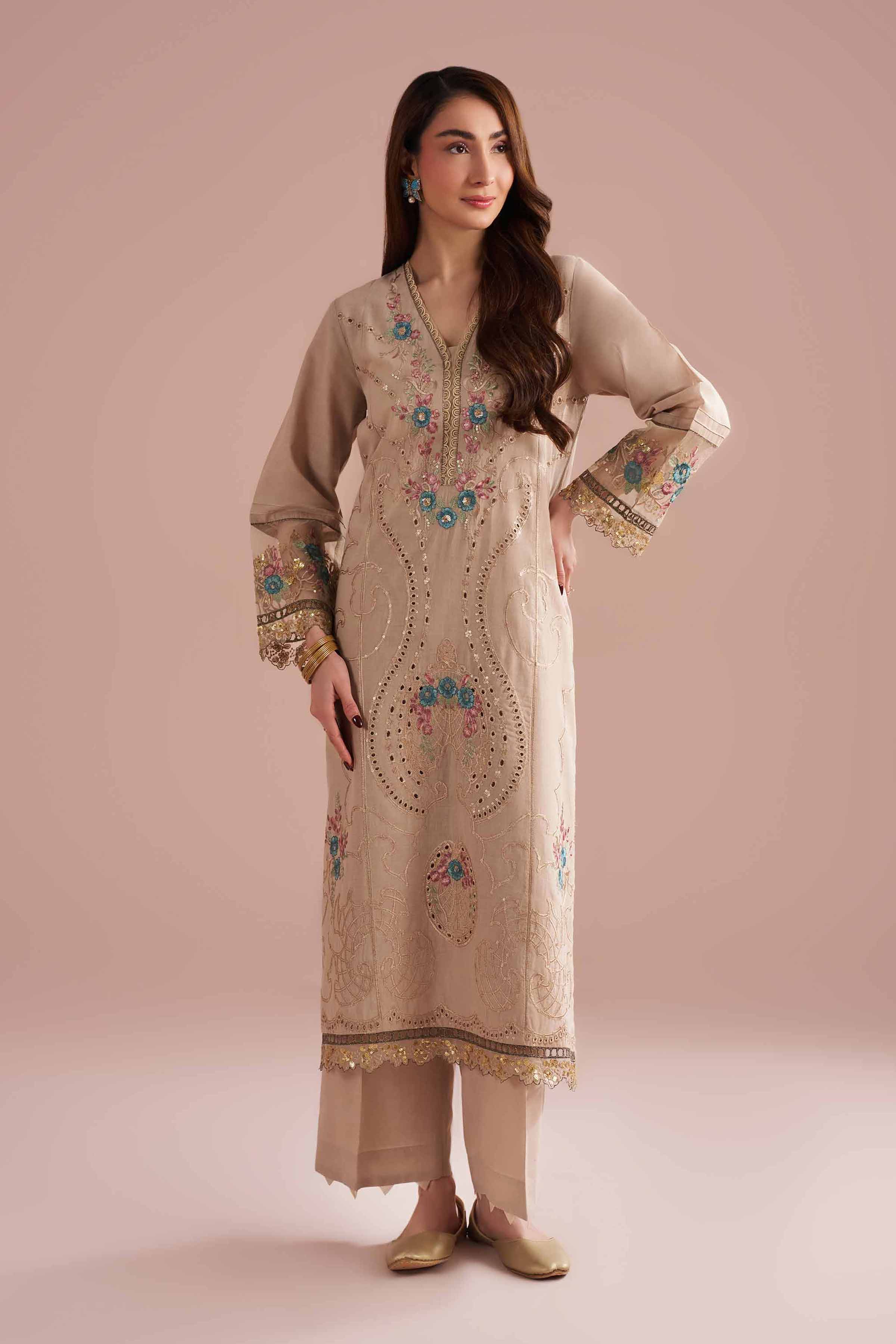 2 Piece - Embroidered Suit - PE26-55 for Women - Pret Collection | Nishat | Shop Online