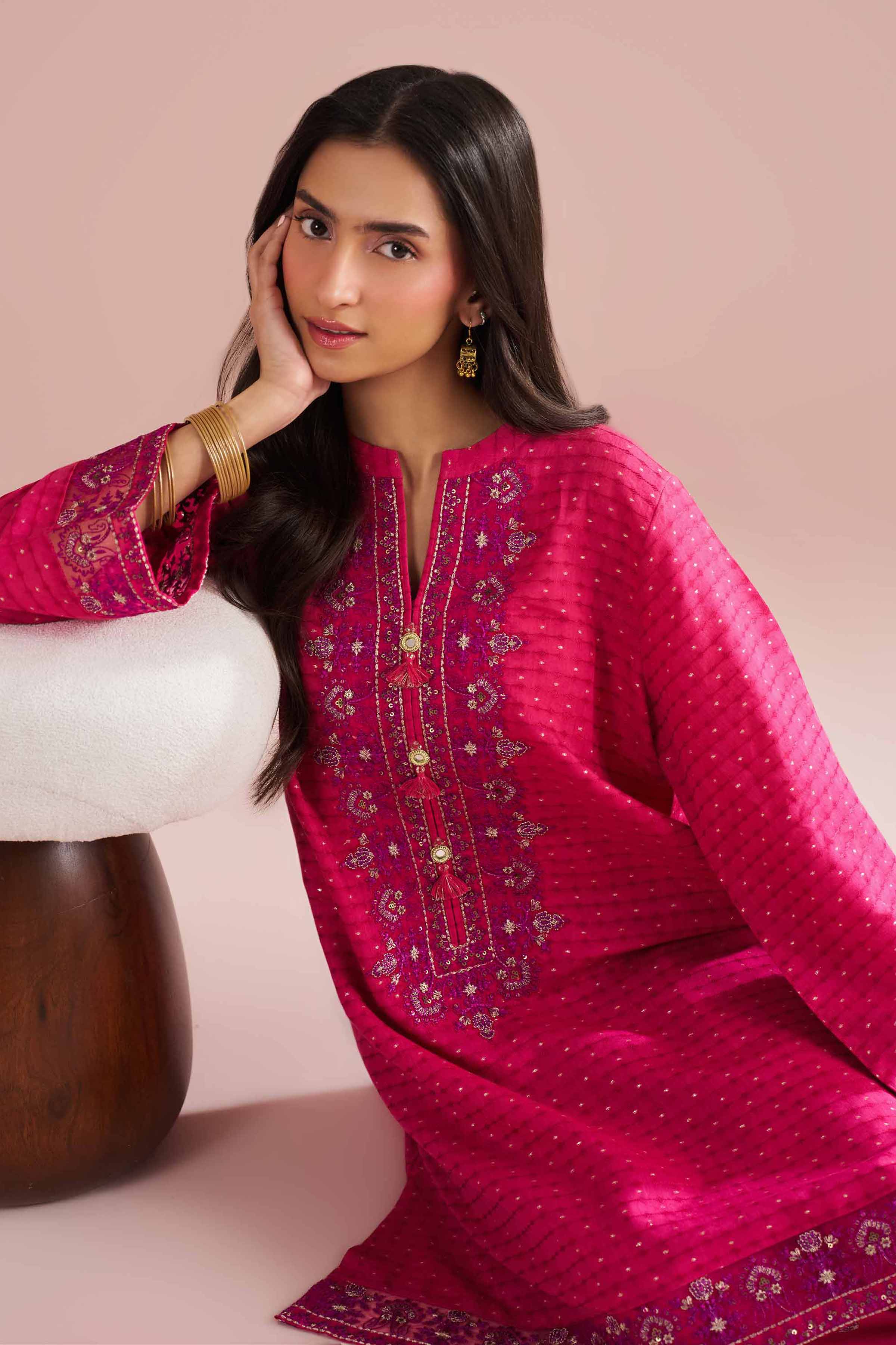 2 Piece - Embroidered Suit - PE26-57