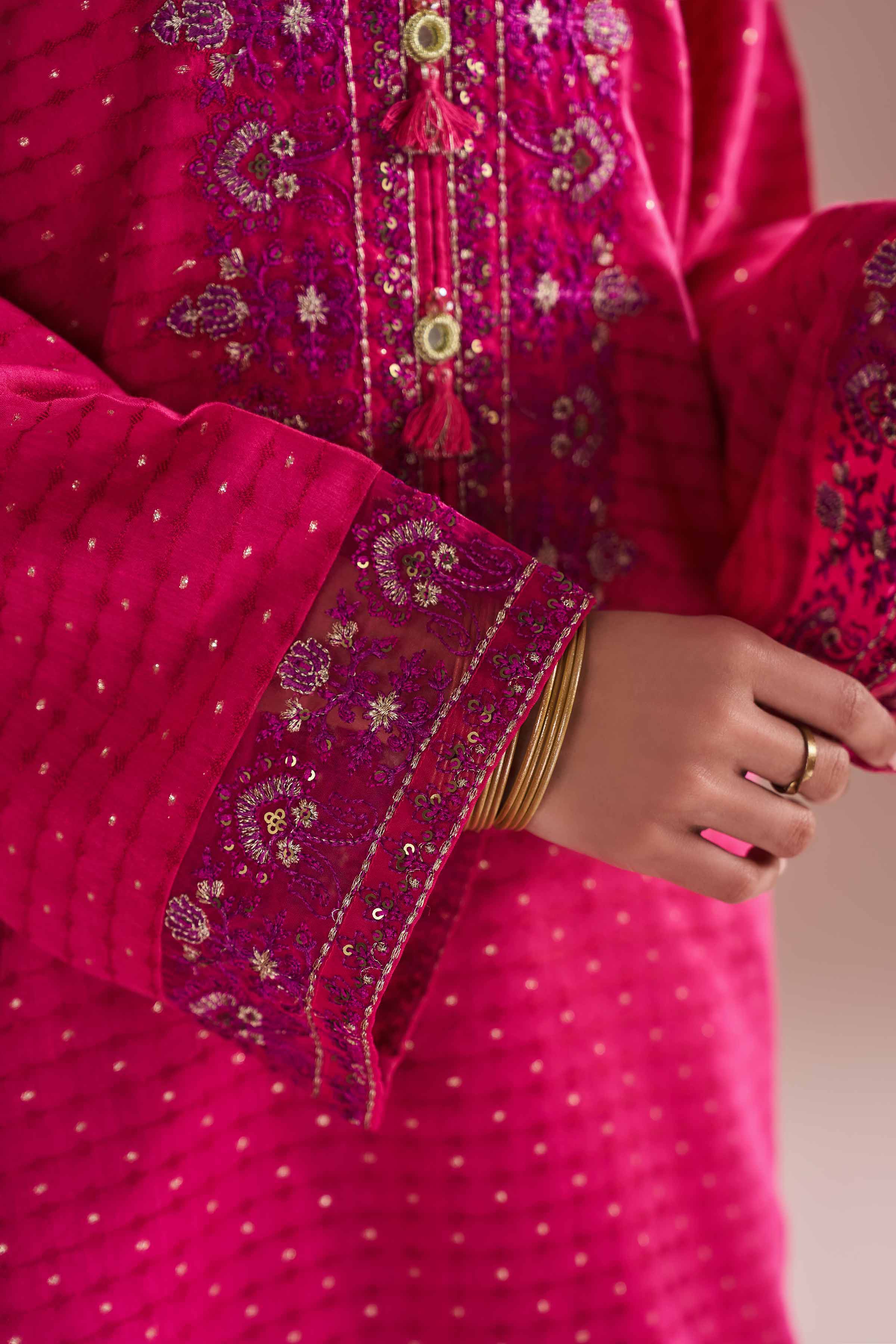 2 Piece - Embroidered Suit - PE26-57