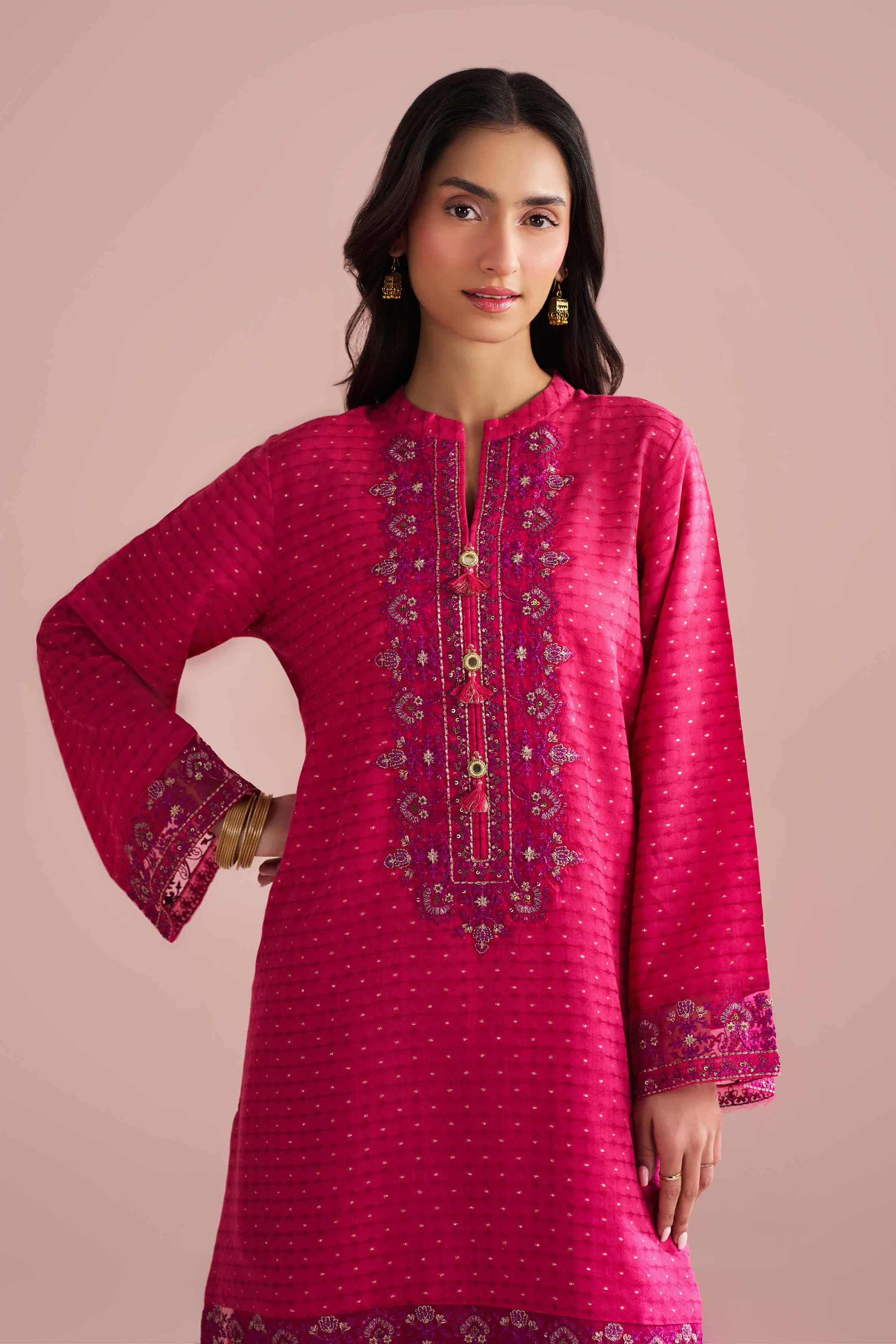 2 Piece - Embroidered Suit - PE26-57