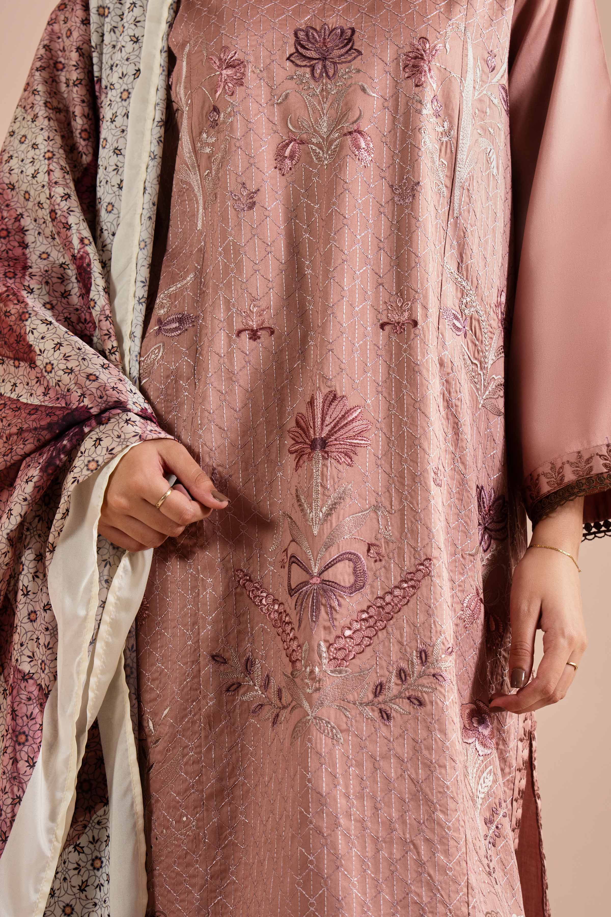 3 Piece - Embroidered Suit - PE26-61 for Women - Pret Collection | Nishat | Shop Online