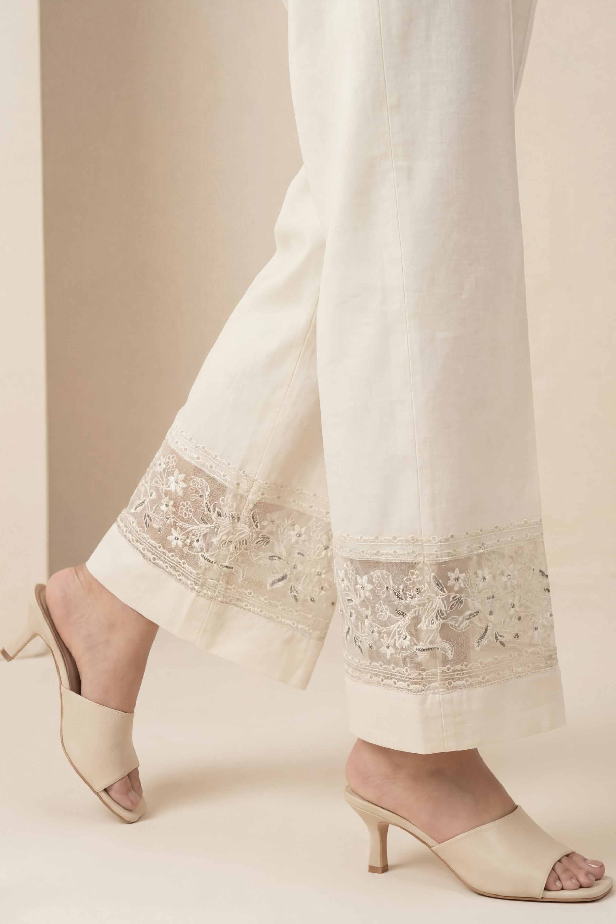 Embroidered Trousers - PE26-637 for Women - Pret Collection | Nishat | Shop Online