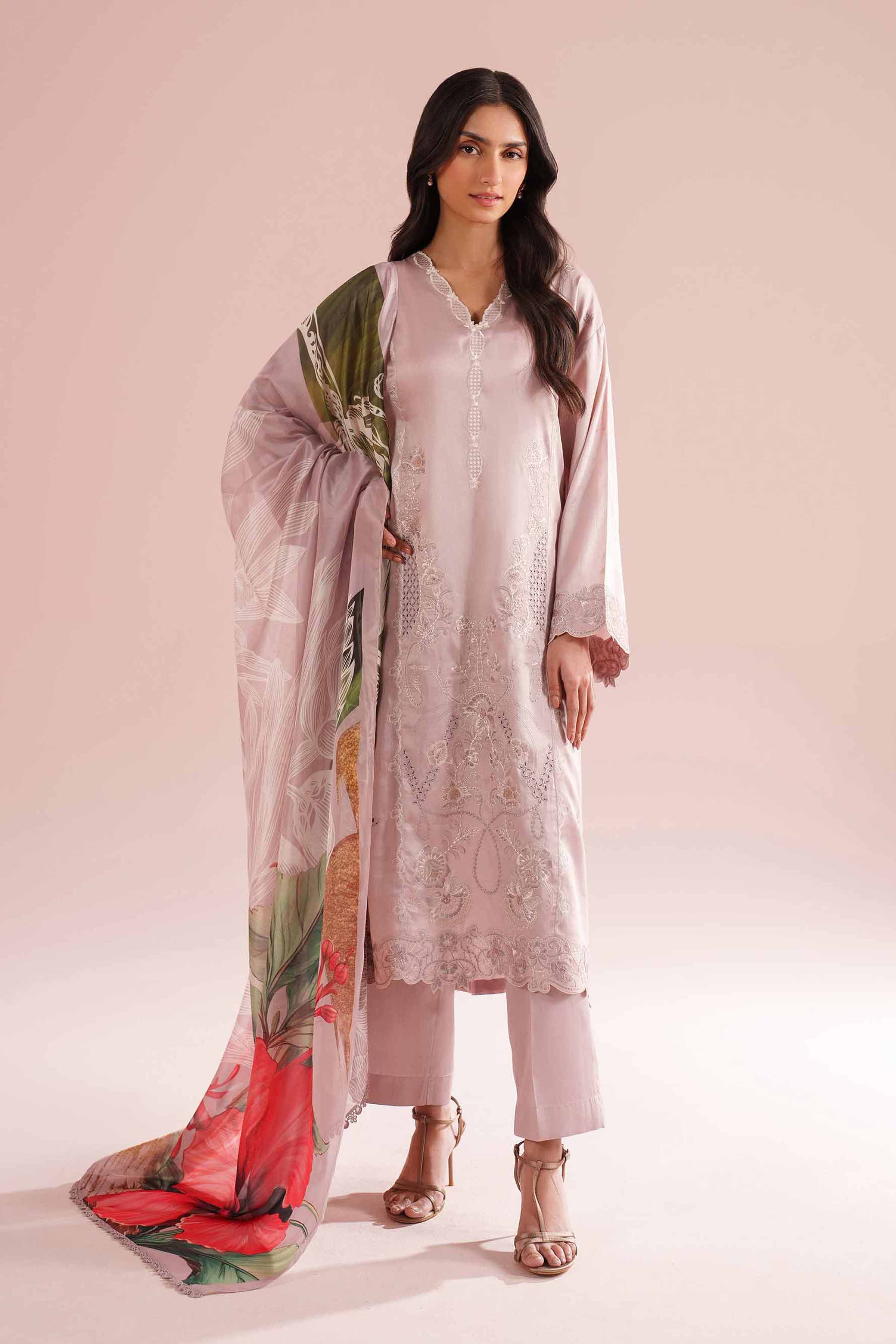 3 Piece - Embroidered Suit - PE26-64