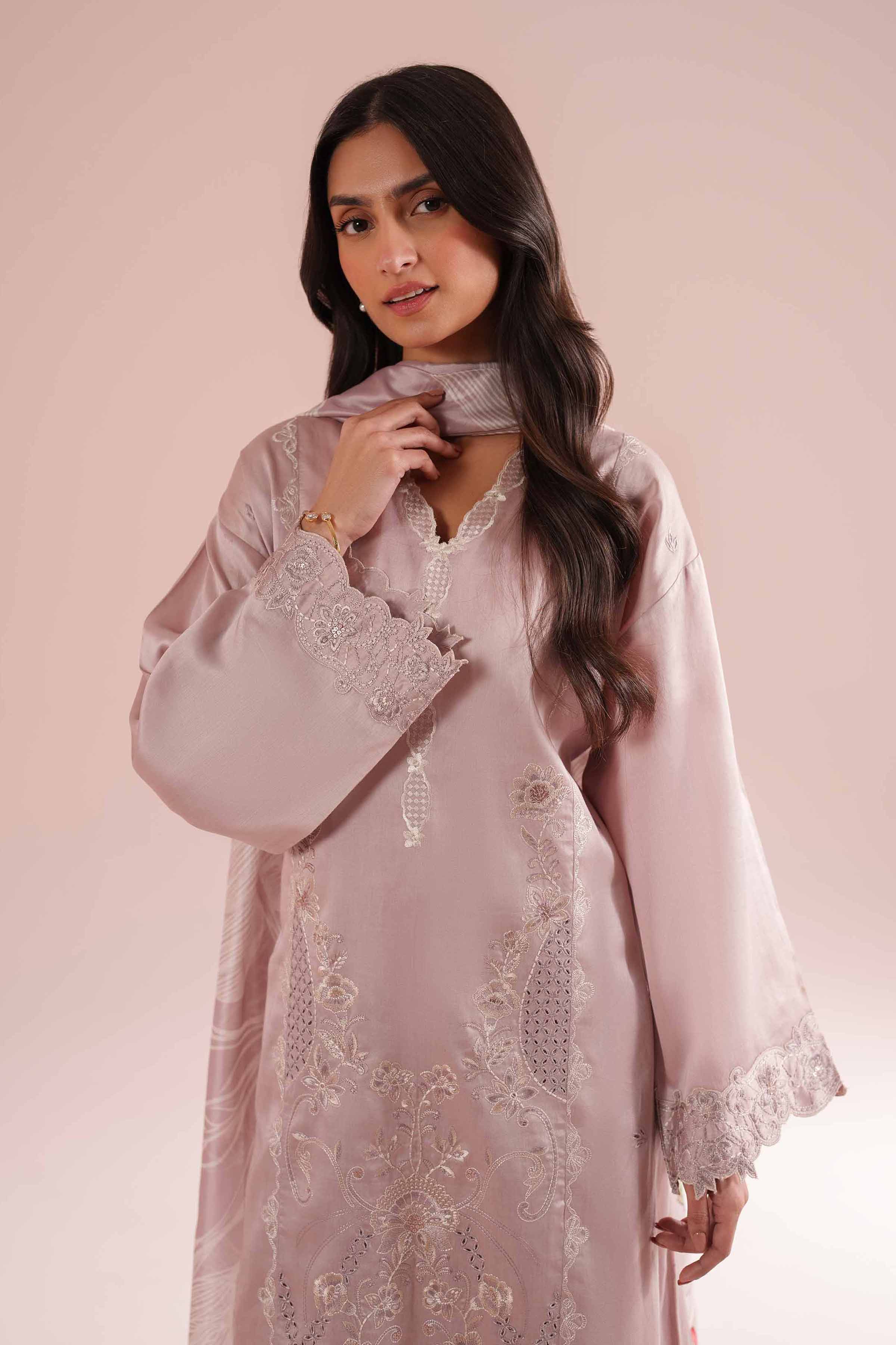 3 Piece - Embroidered Suit - PE26-64