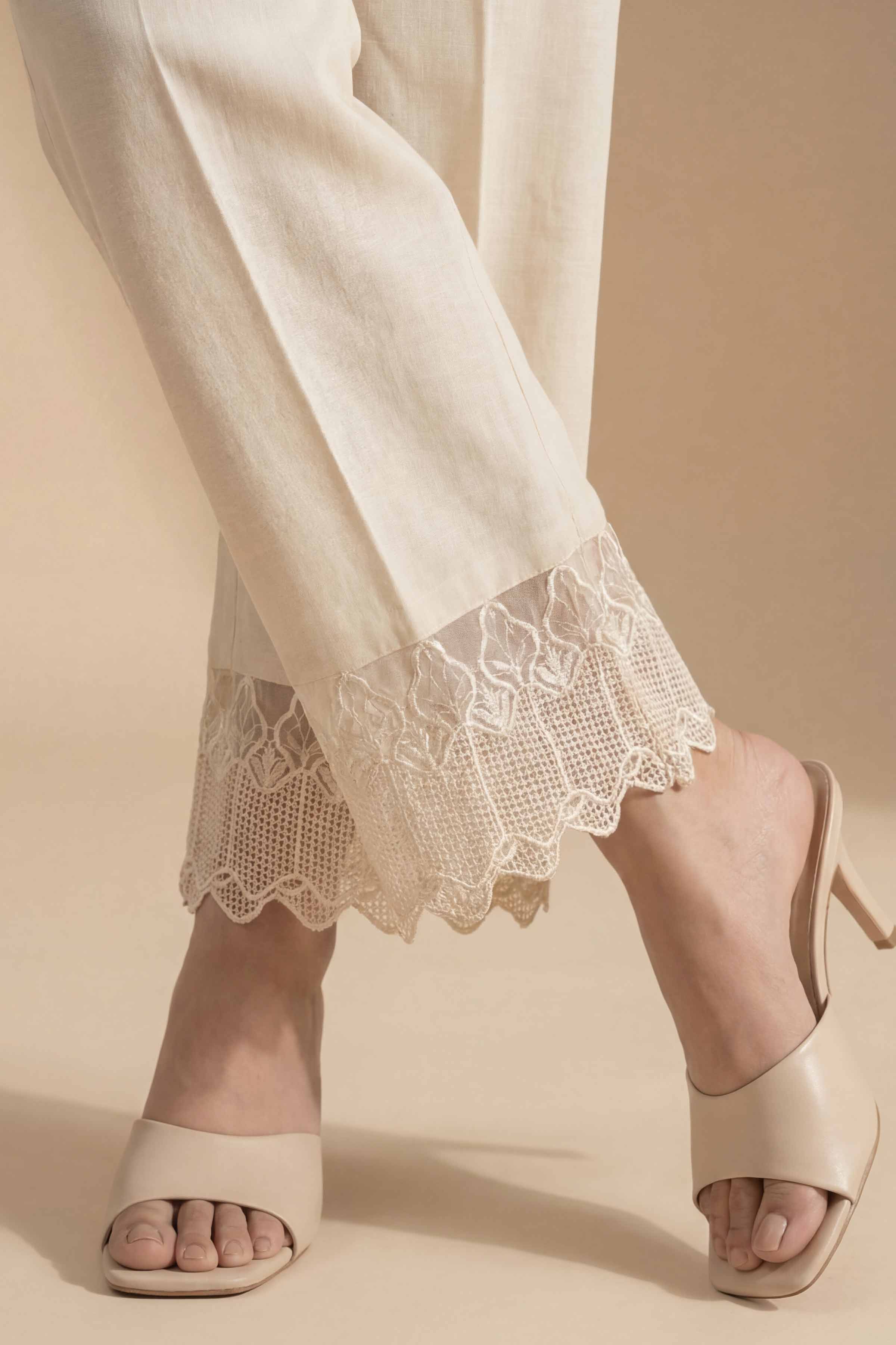 Embroidered Trousers - PE26-649 for Women - Pret Collection | Nishat | Shop Online