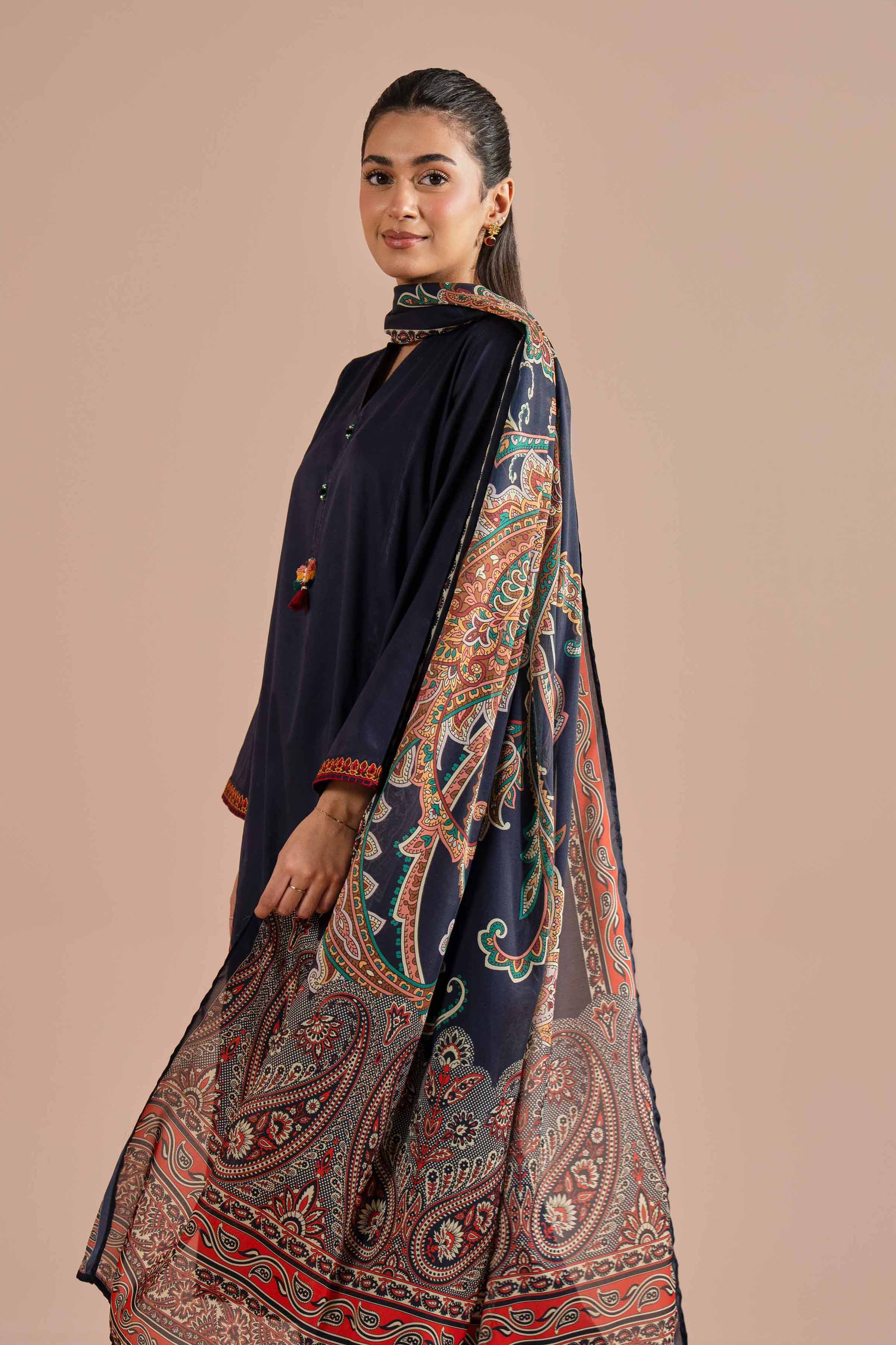 3 Piece - Embroidered Suit - PE26-65 for Women - Pret Collection | Nishat | Shop Online