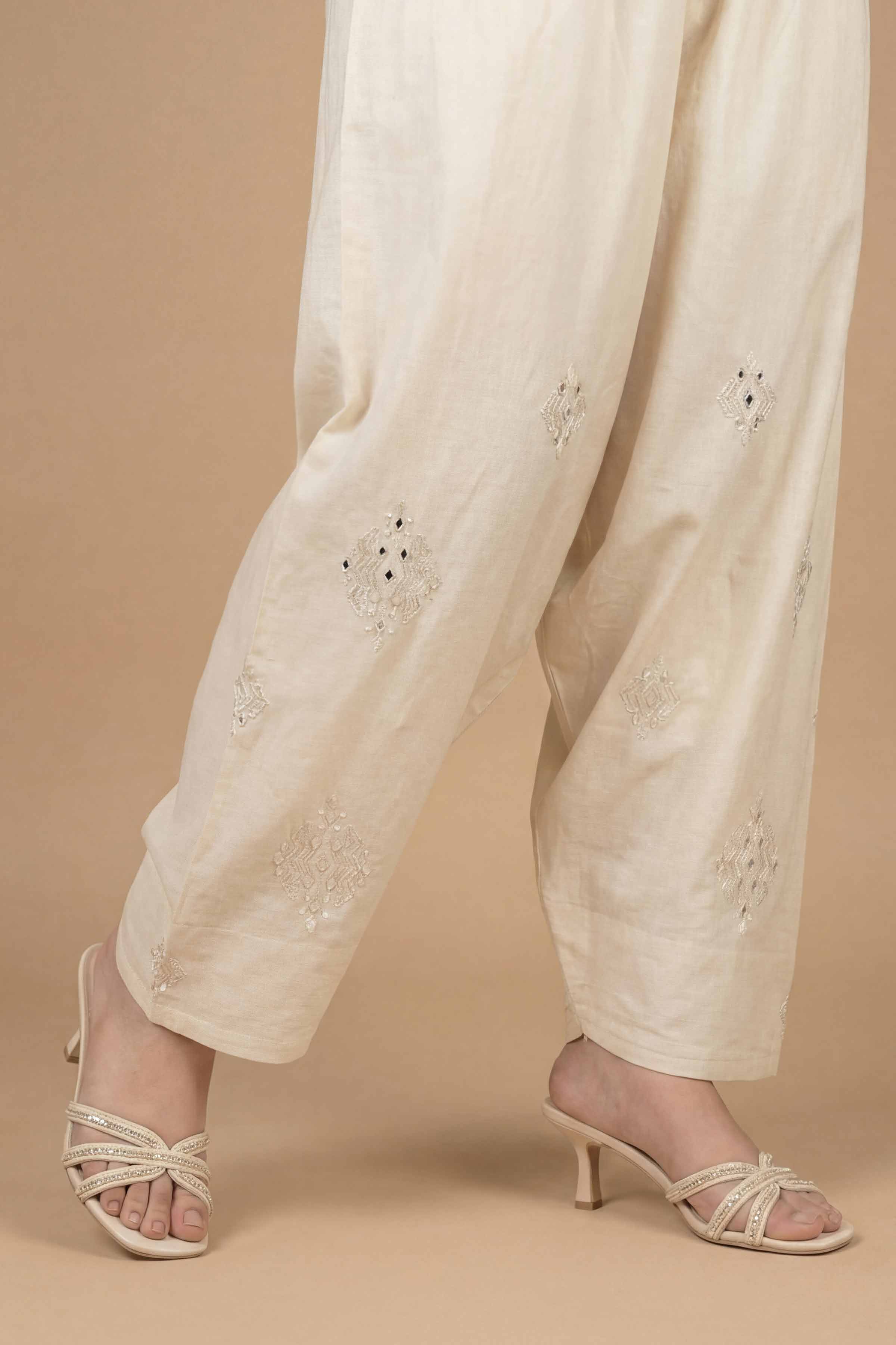 Embroidered Shalwar - PE26-662 for Women - Pret Collection | Nishat | Shop Online