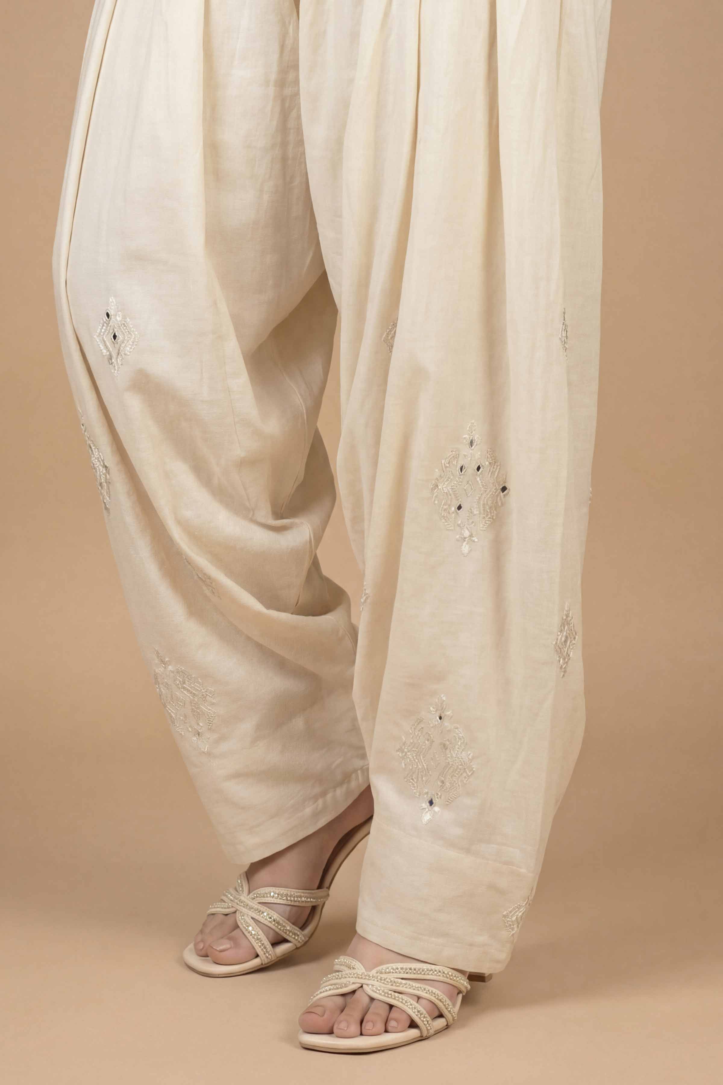 Embroidered Shalwar - PE26-662 for Women - Pret Collection | Nishat | Shop Online