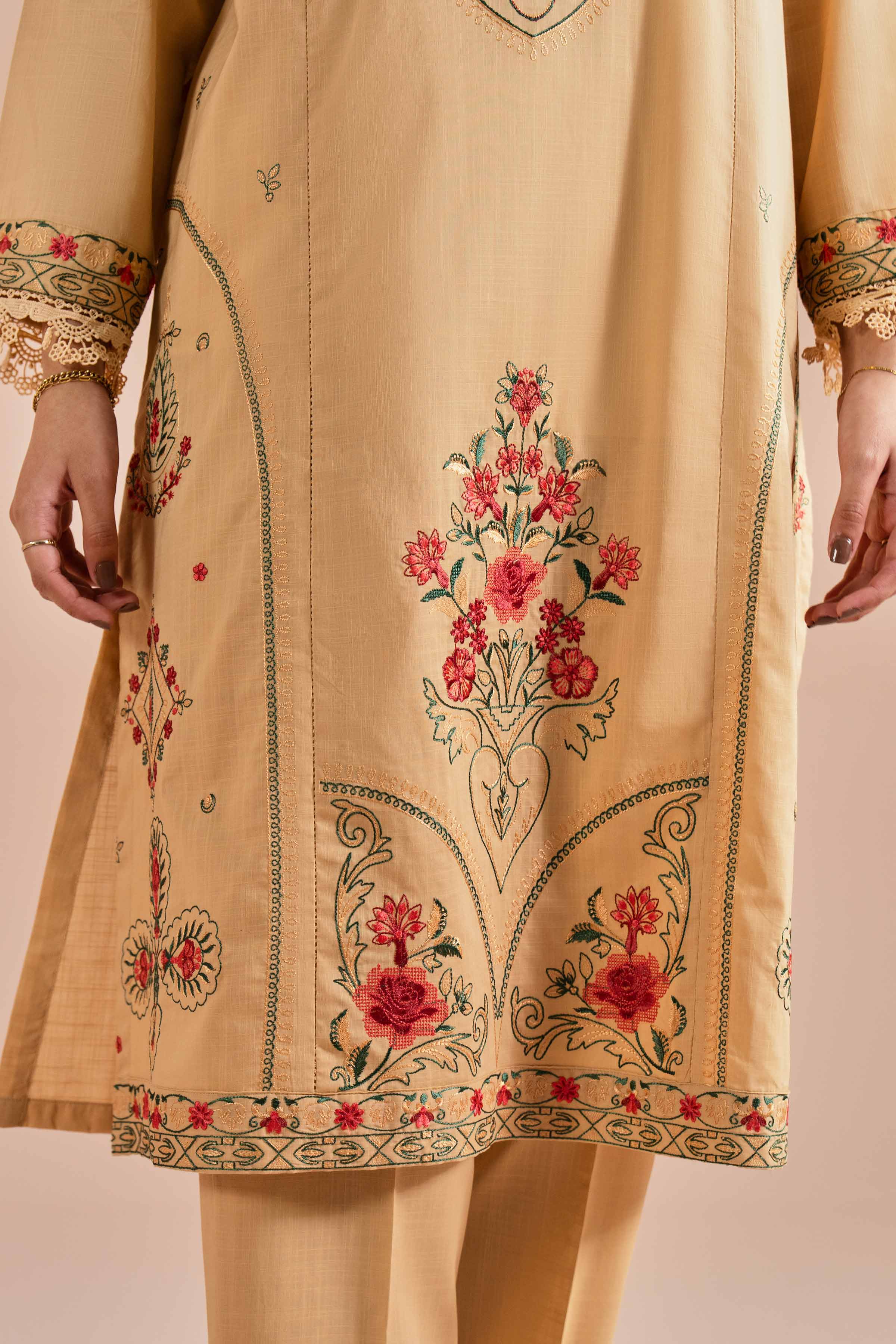 3 Piece - Embroidered Suit - PE26-67 for Women - Pret Collection | Nishat | Shop Online
