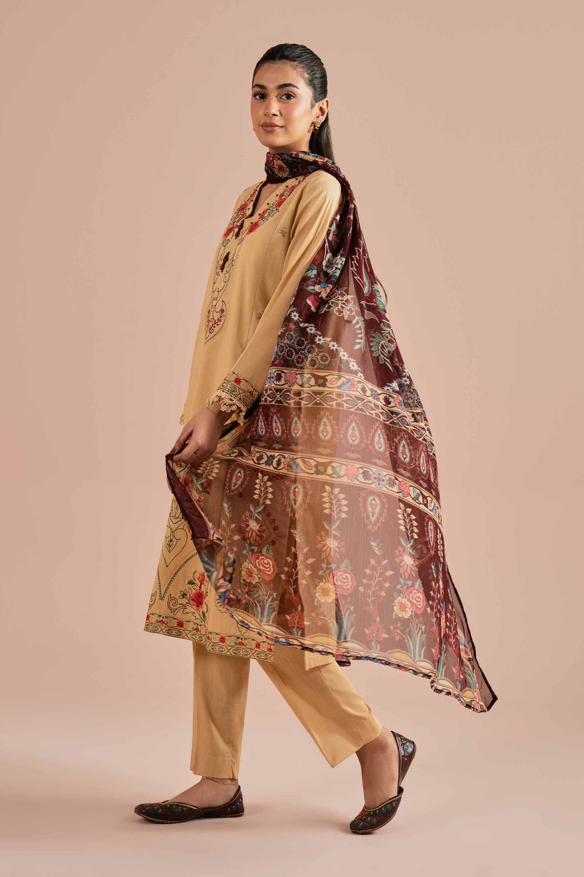 3 Piece - Embroidered Suit - PE26-67 for Women - Pret Collection | Nishat | Shop Online