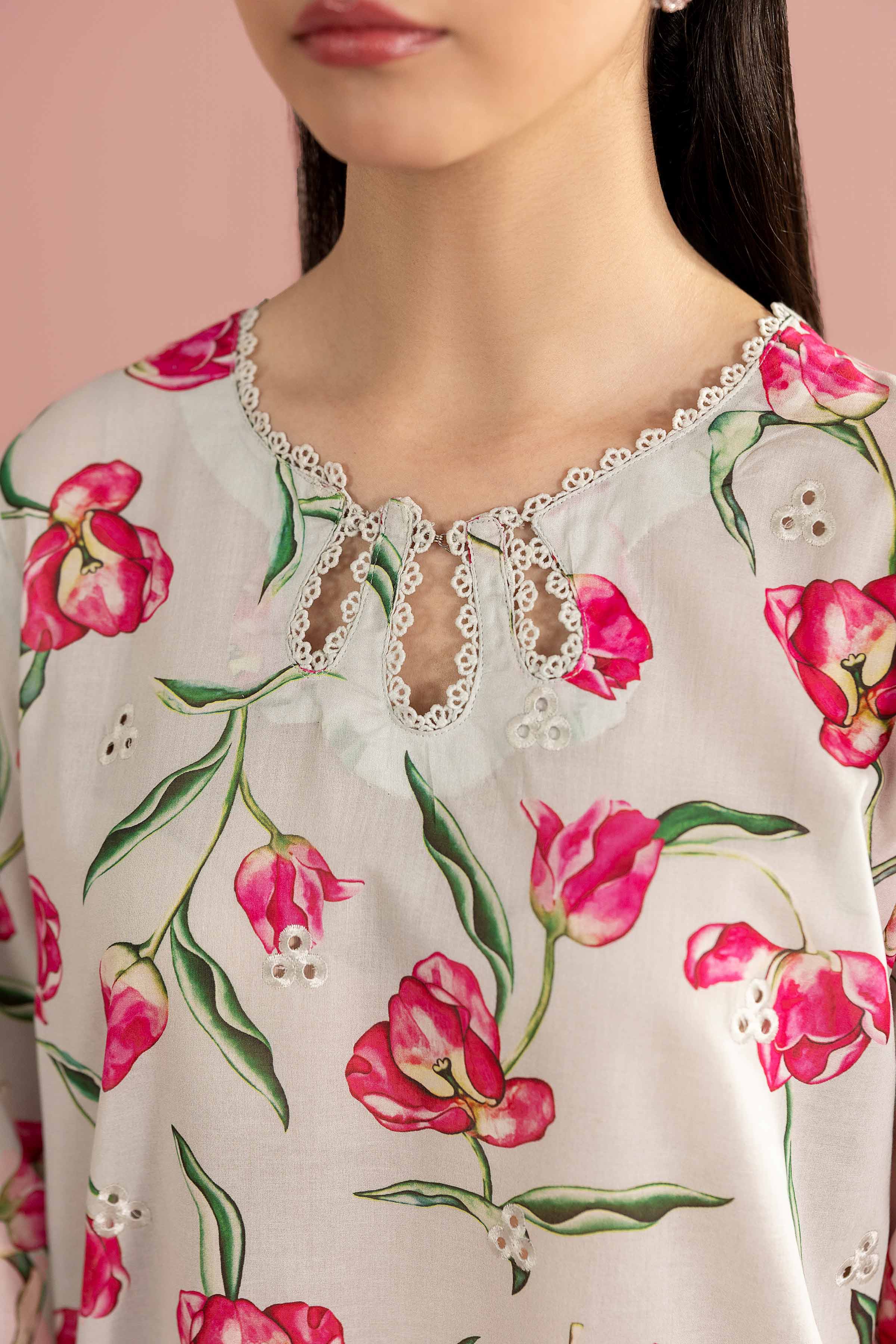 3 Piece - Printed Embroidered Suit - PE26-69 for Women - Pret Collection | Nishat | Shop Online